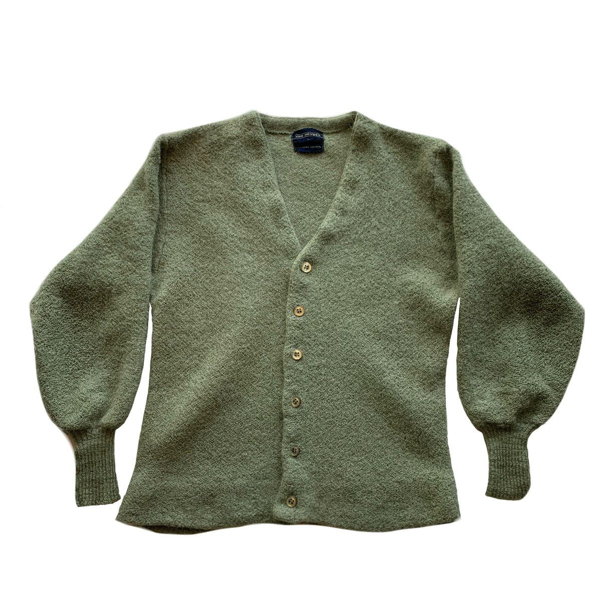 Vintage 1960s green kurt cobain mtv unplugged mohair cardigan ...