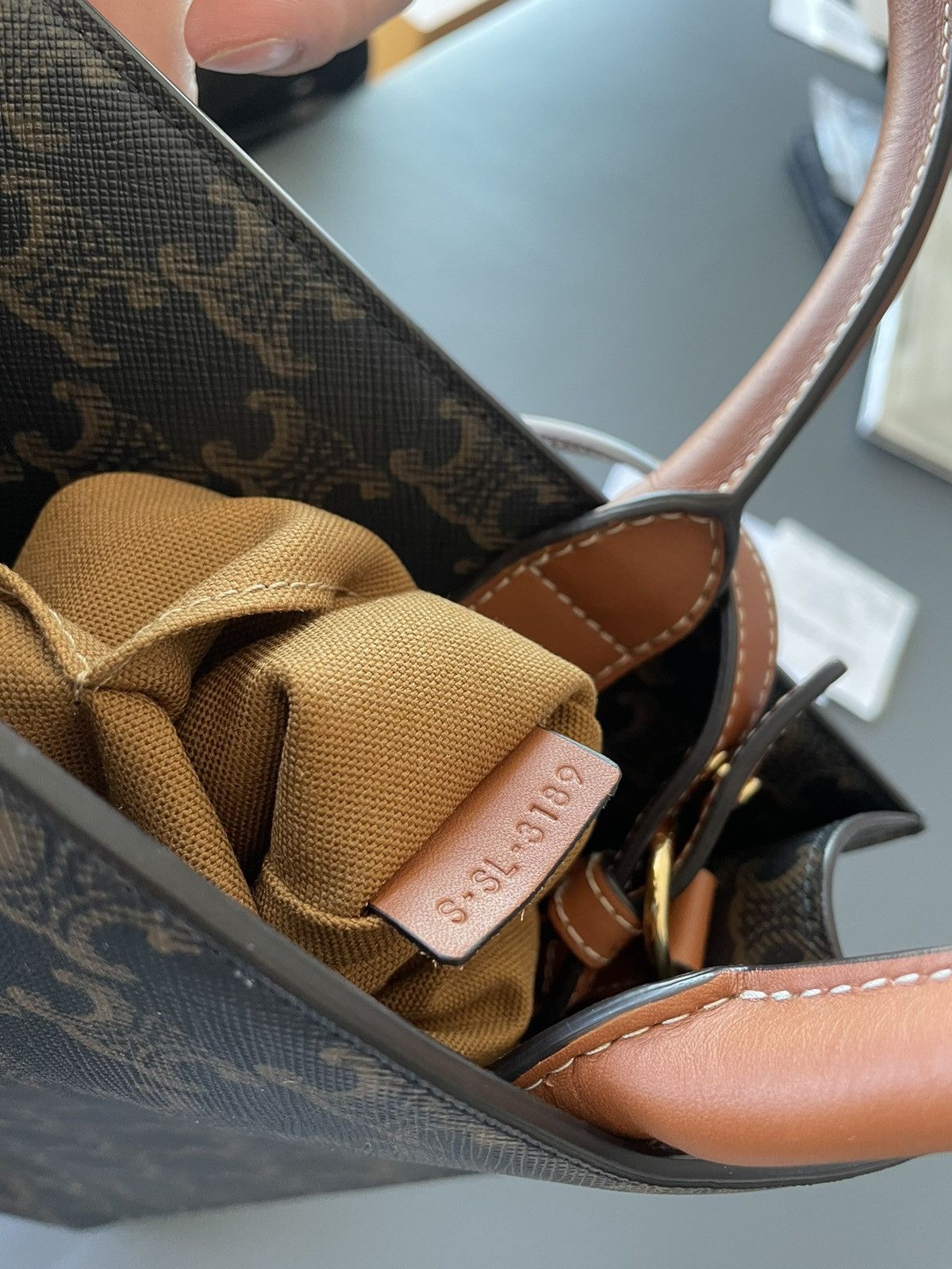 Celine × Hedi Slimane Runway Limited Edition Brand New Celine Logo Tote Size ONE SIZE - 3 Thumbnail