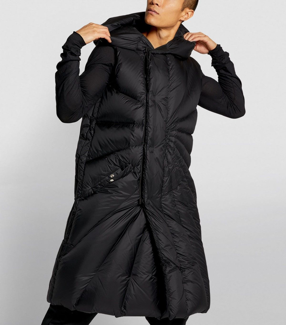 Moncler × Rick Owens Rick Owens Moncler Porterville oversized vest M-XL Size US XL / EU 56 / 4 - 3 Thumbnail