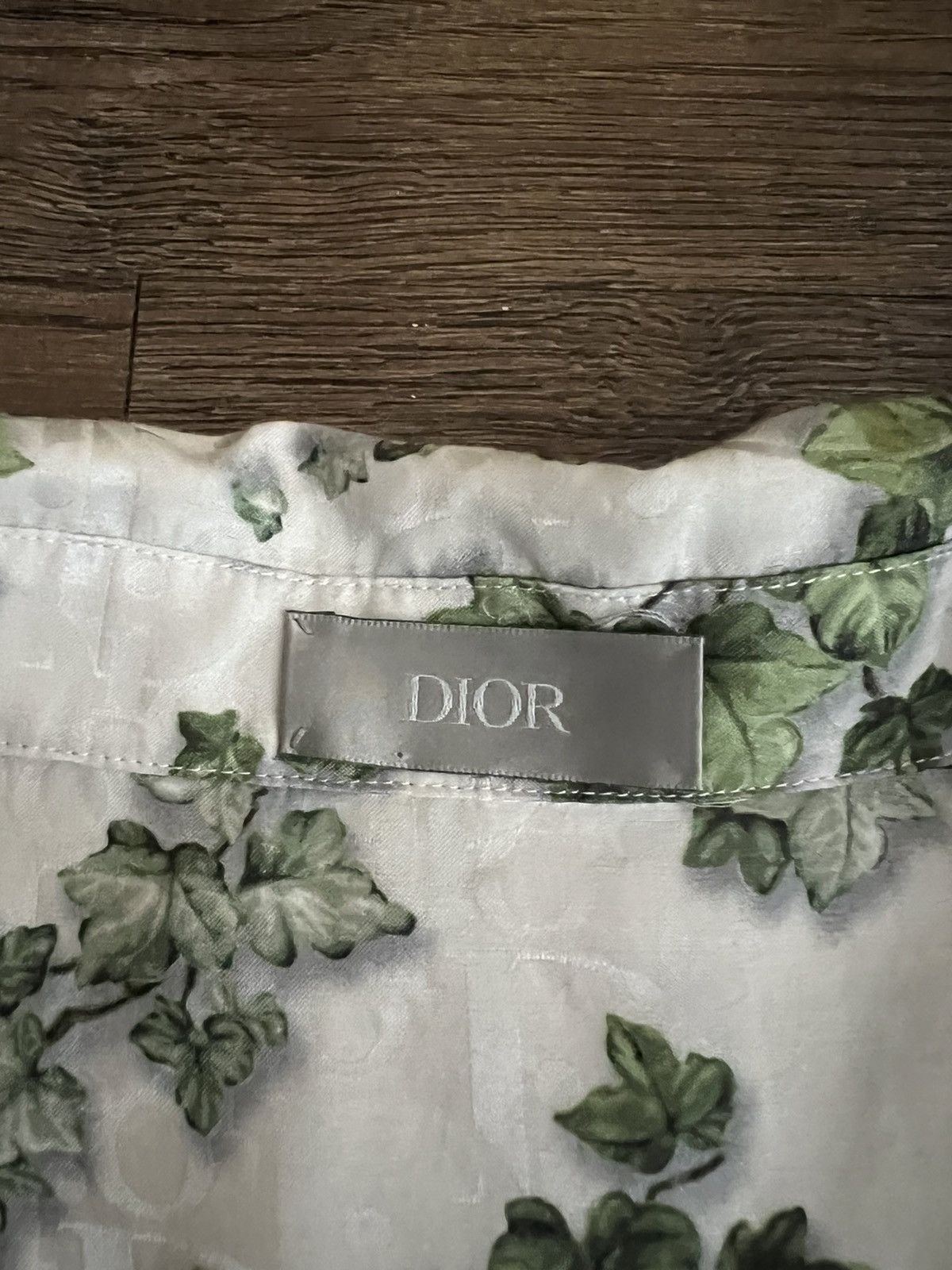 Dior × Kim Jones Oblique Logo Hawaiian Leaf Shirt 2021 Amoako Boafo Size US XL / EU 56 / 4 - 3 Thumbnail