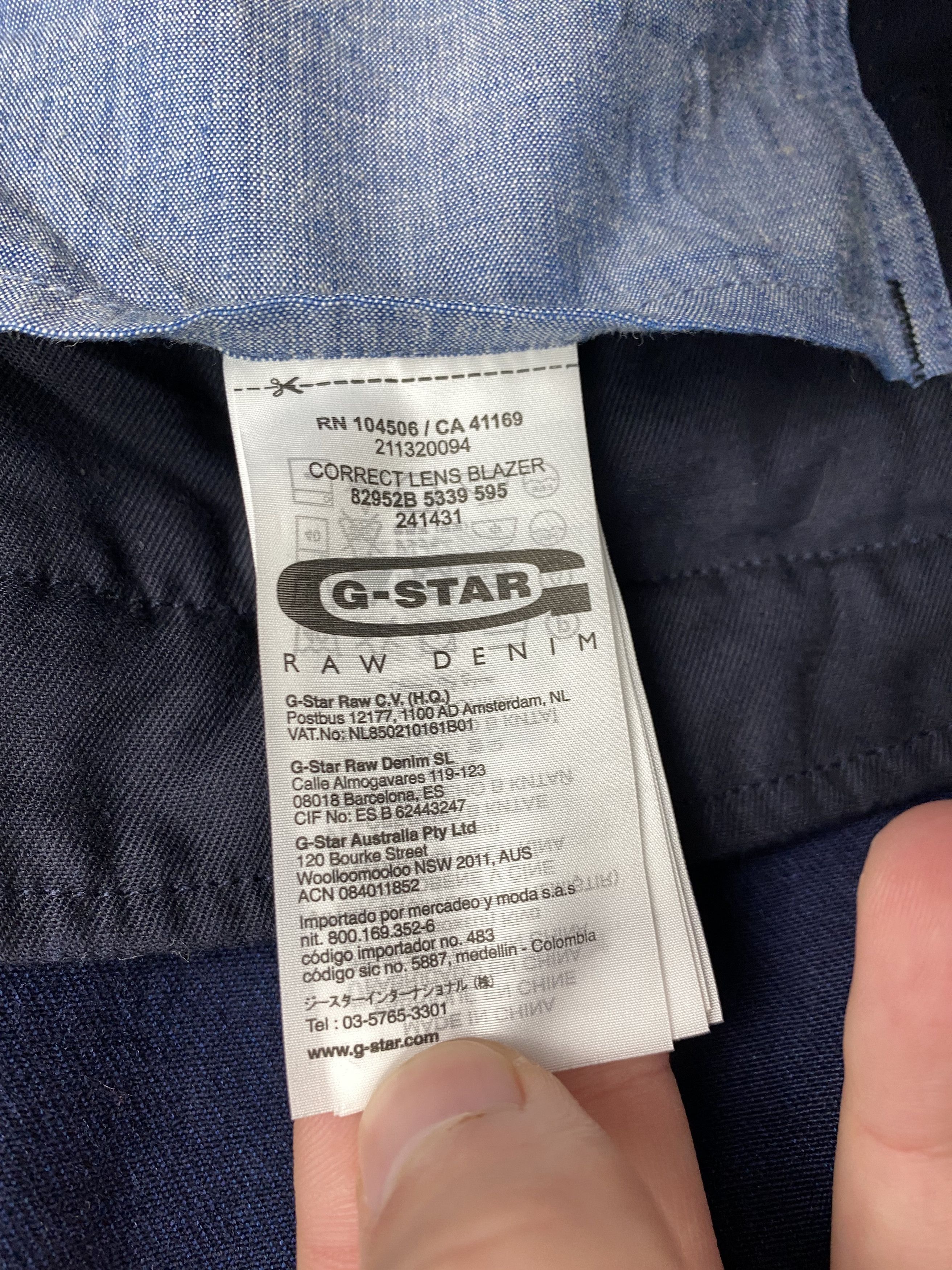 G-Star G-Star Raw Correct Line Blazer Size 52 Size US L / EU 52-54 / 3 - 10 Thumbnail