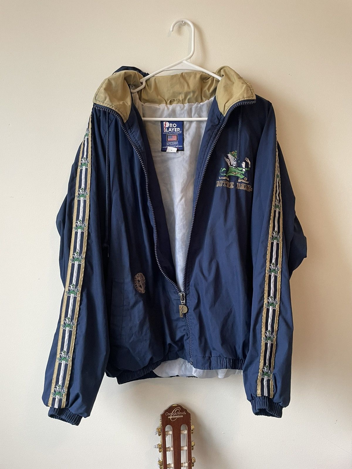 Vintage Vintage Notre Dame Player Jacket Size Medium Size US M / EU 48-50 / 2 - 1 Thumbnail