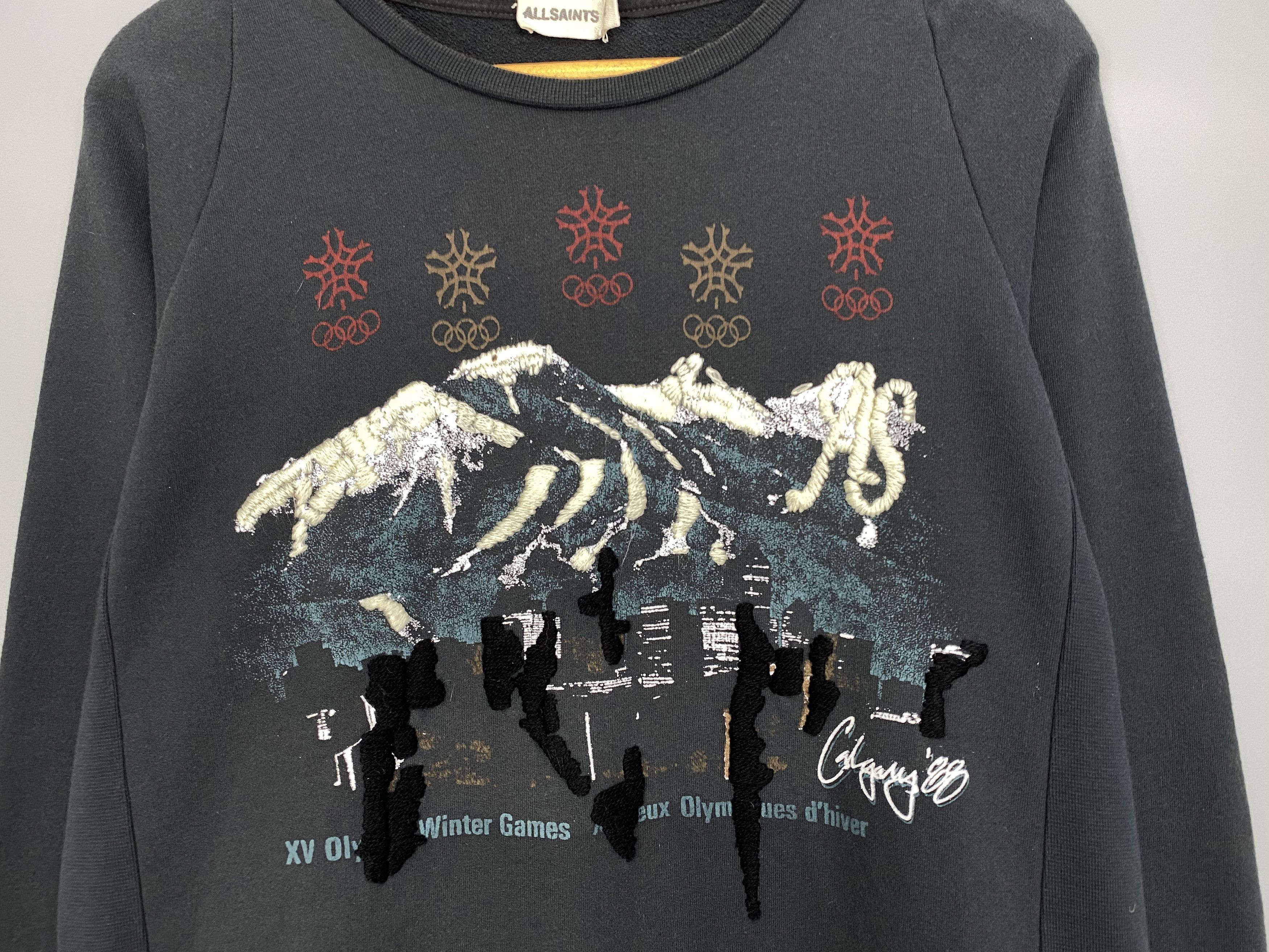 Allsaints ALLSAINTS XV Olympic Winter Games Vintage Printed Sweatshirt Size US M / EU 48-50 / 2 - 4 Thumbnail