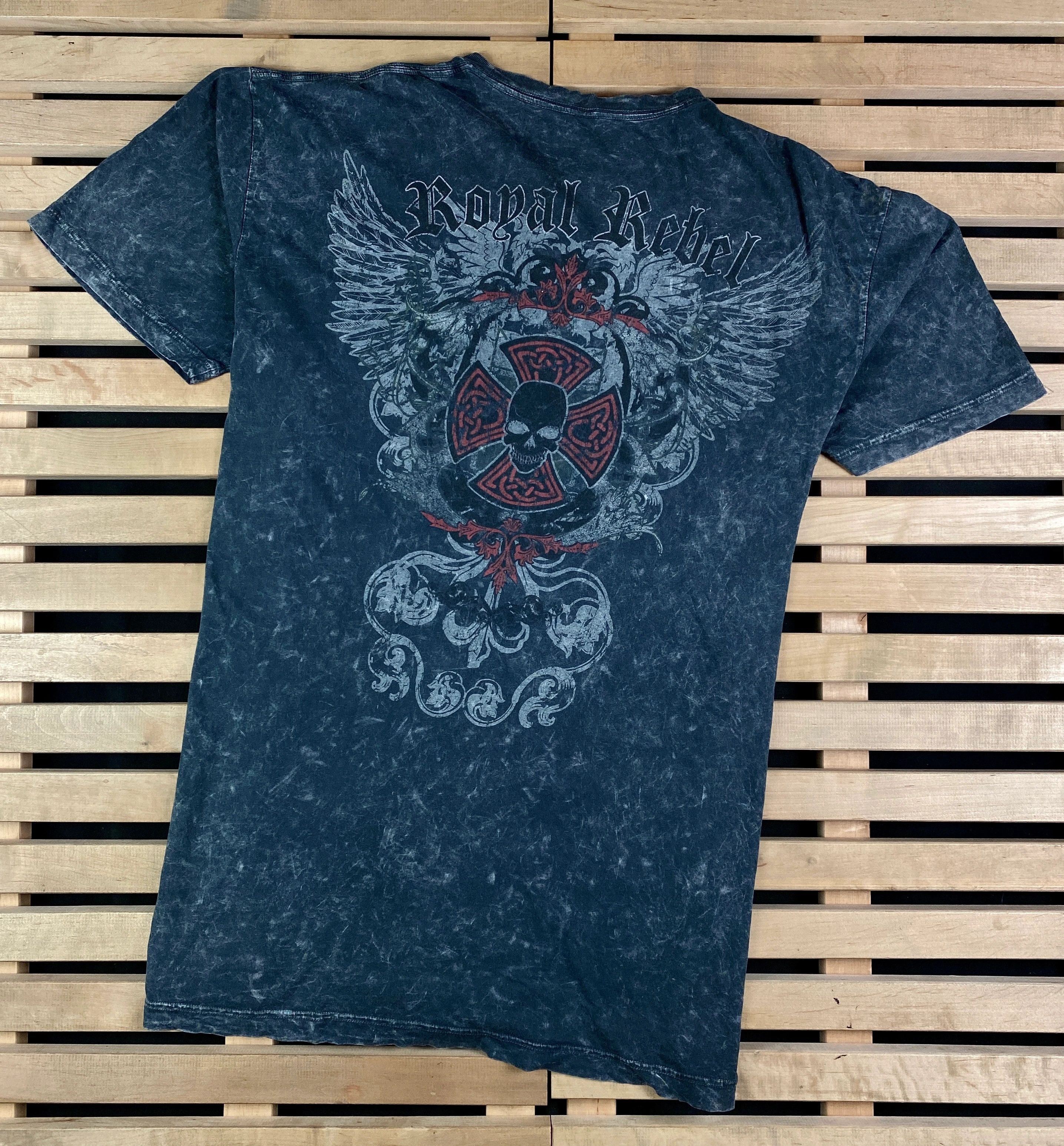 Band Tees × Vintage Mens Vintage T Shirt Royal Rebel Size XL Size US XL / EU 56 / 4 - 5 Thumbnail