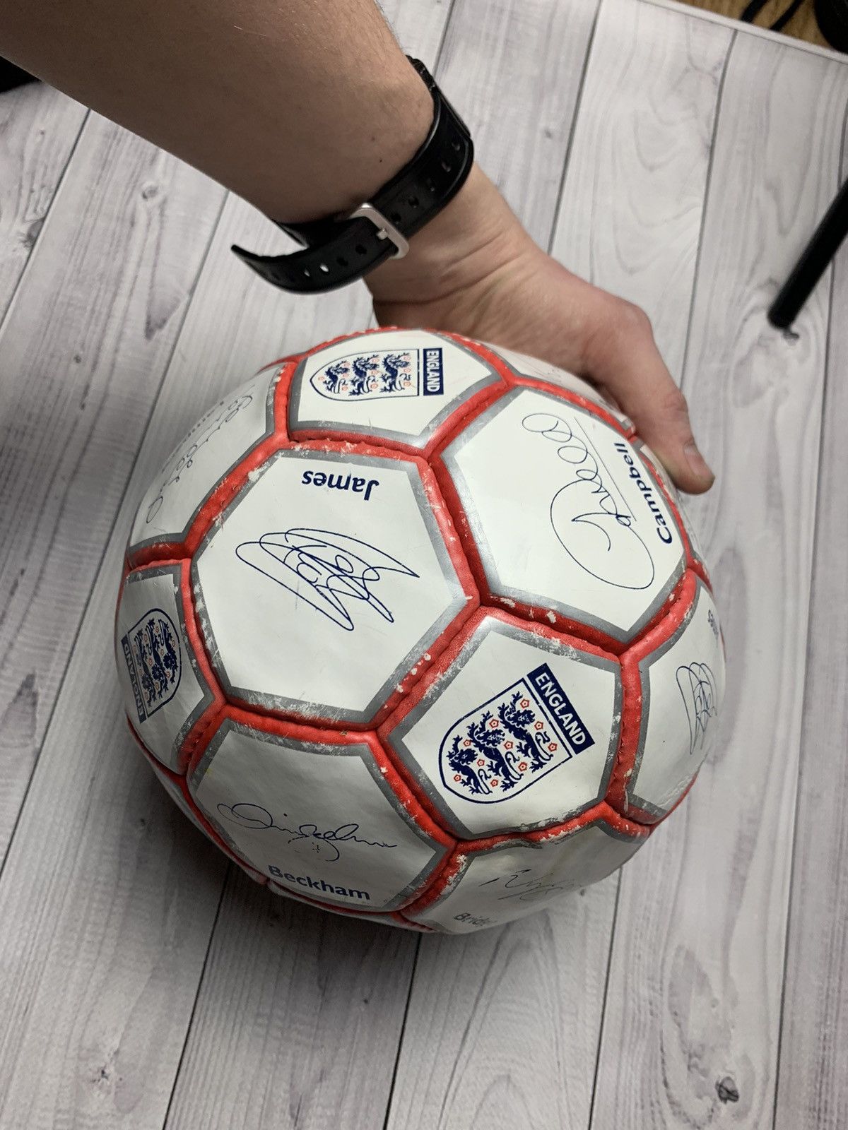 Vintage Vintage Soccer Ball England Official Autograph Size US M / EU 48-50 / 2 - 5 Thumbnail