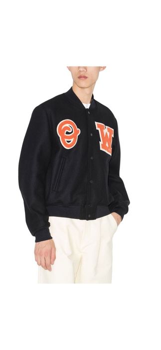 Off-White Men's OW Patch Varsity Jacket