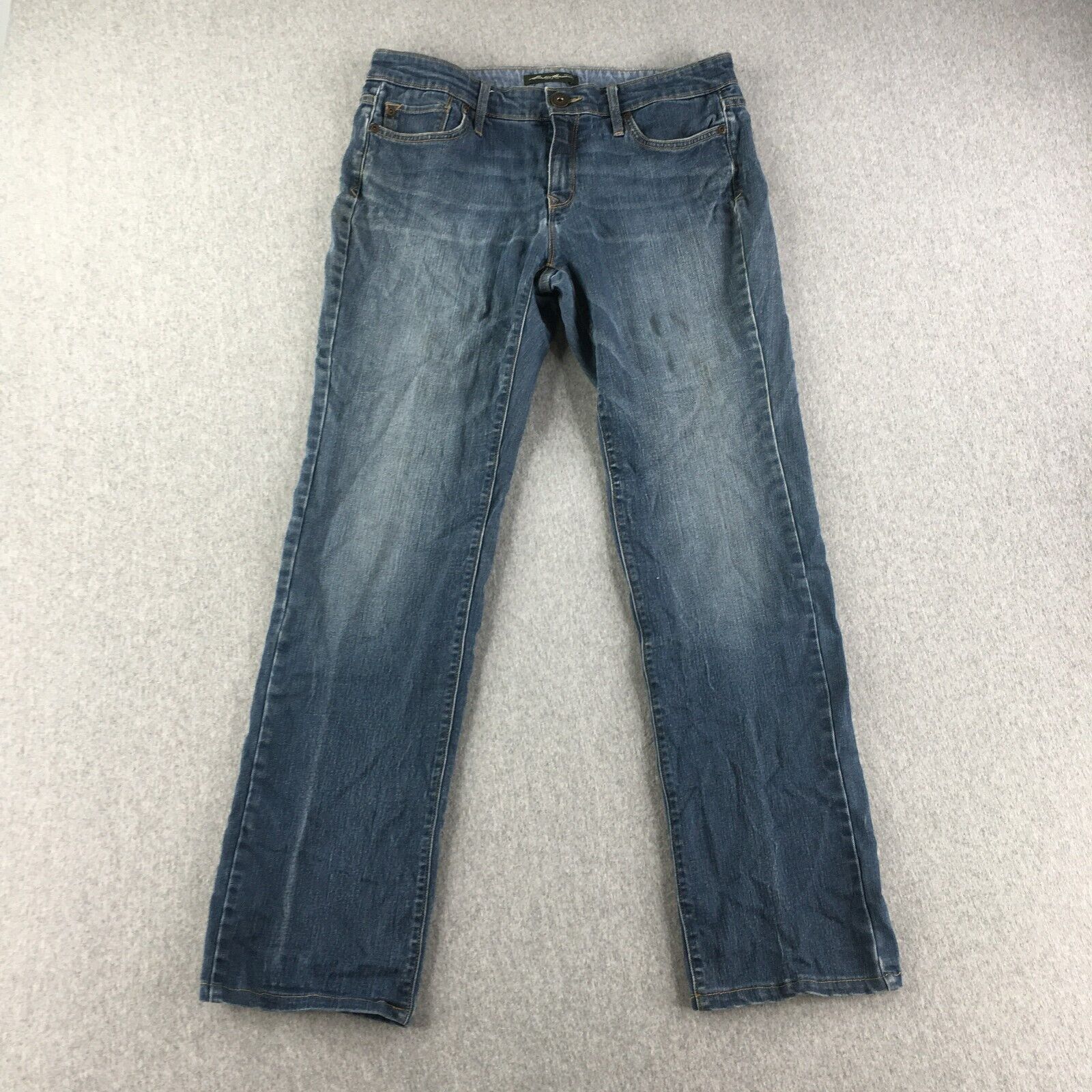 Eddie Bauer Eddie Bauer Jeans Womens 8 Straight Denim Pants Ladies Dark ...