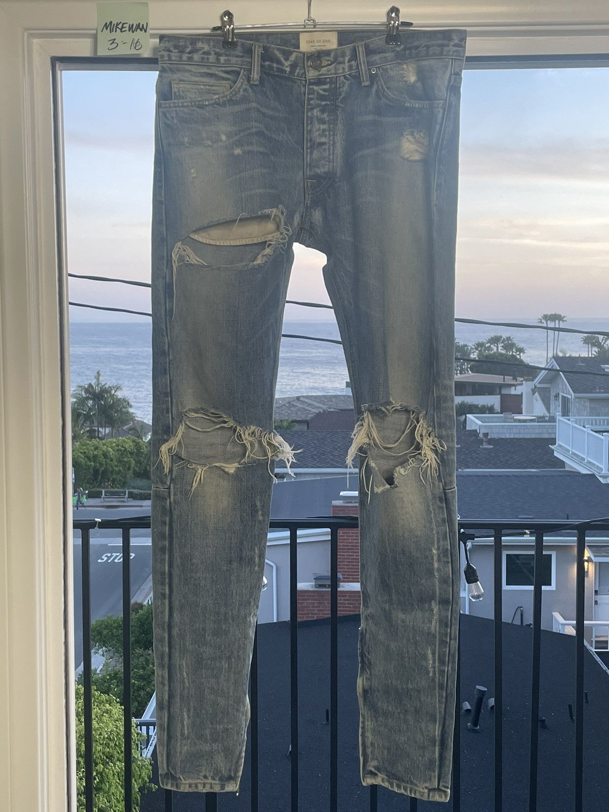 Fear of God RARE Fear of God Indigo Denim Pants jeans 33 mint essentials Size US 33 - 1 Thumbnail