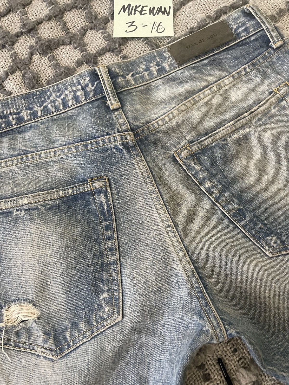 Fear of God RARE Fear of God Indigo Denim Pants jeans 33 mint essentials Size US 33 - 9 Thumbnail