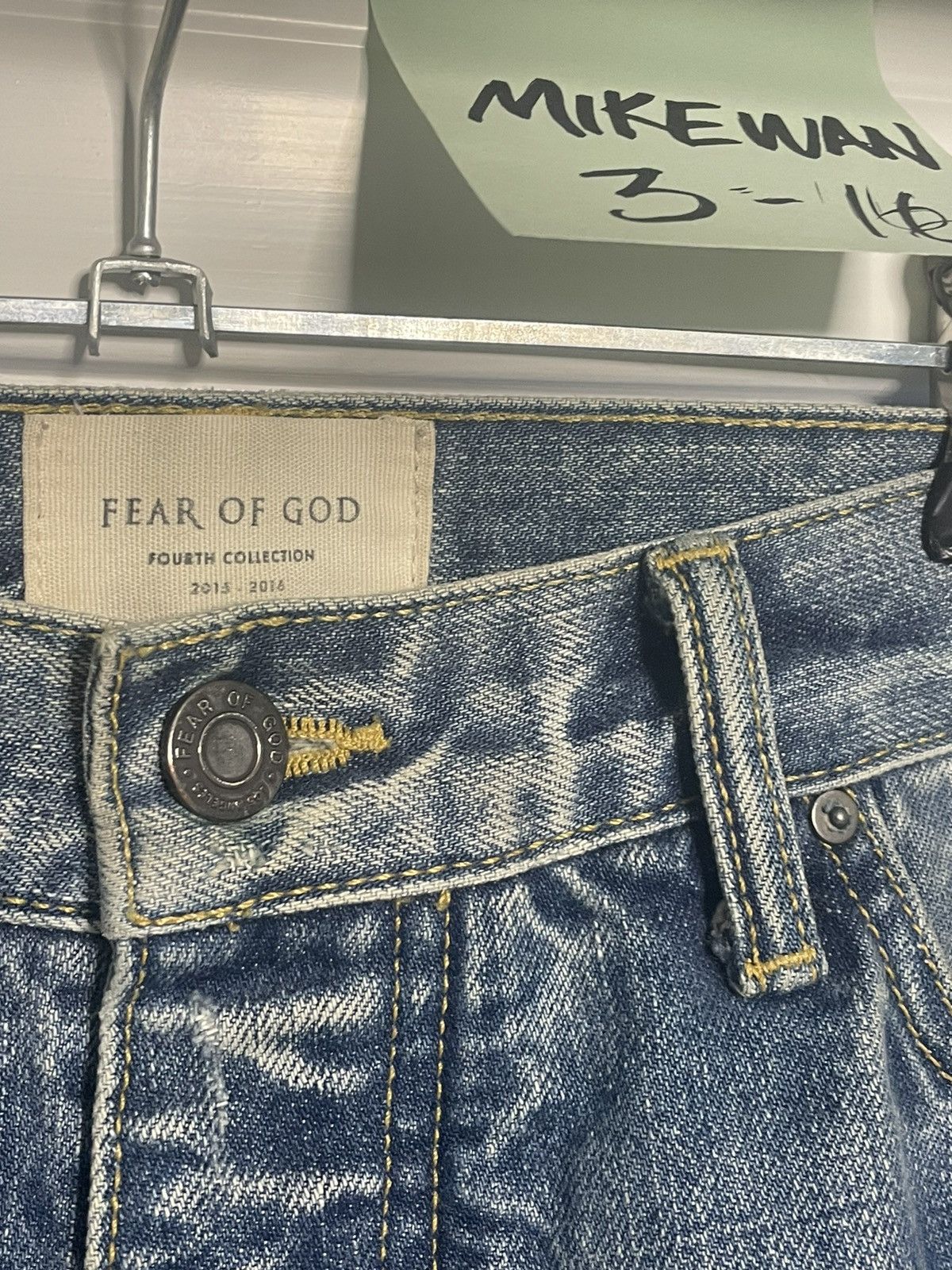 Fear of God RARE Fear of God Indigo Denim Pants jeans 33 mint essentials Size US 33 - 2 Thumbnail