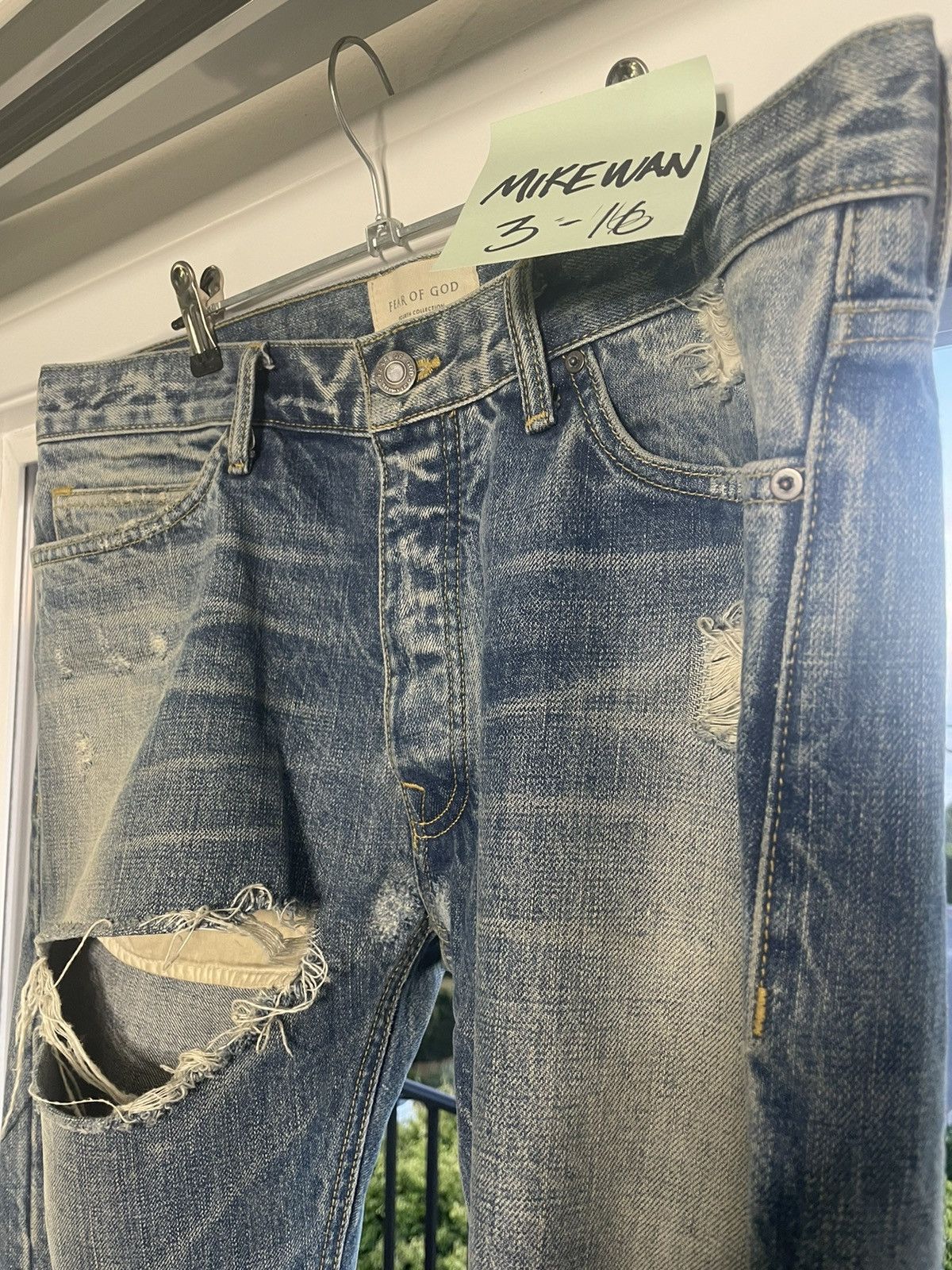 Fear of God RARE Fear of God Indigo Denim Pants jeans 33 mint essentials Size US 33 - 4 Thumbnail