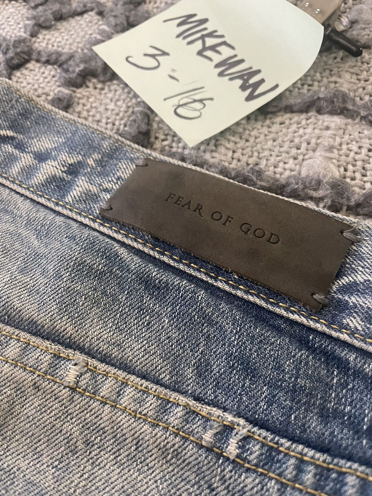 Fear of God RARE Fear of God Indigo Denim Pants jeans 33 mint essentials Size US 33 - 10 Thumbnail