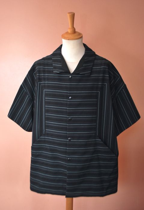 Kiko Kostadinov KIKO KOSTADINOV 0007 MIDNIGHT STRIPE LENTZ SHIRT