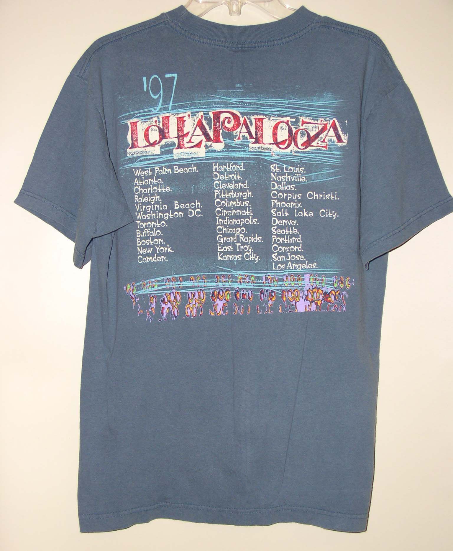 Band Tees LOLLAPALOOZA CONCERT TOUR T SHIRT VINTAGE 1997 Size US L / EU 52-54 / 3 - 2 Thumbnail