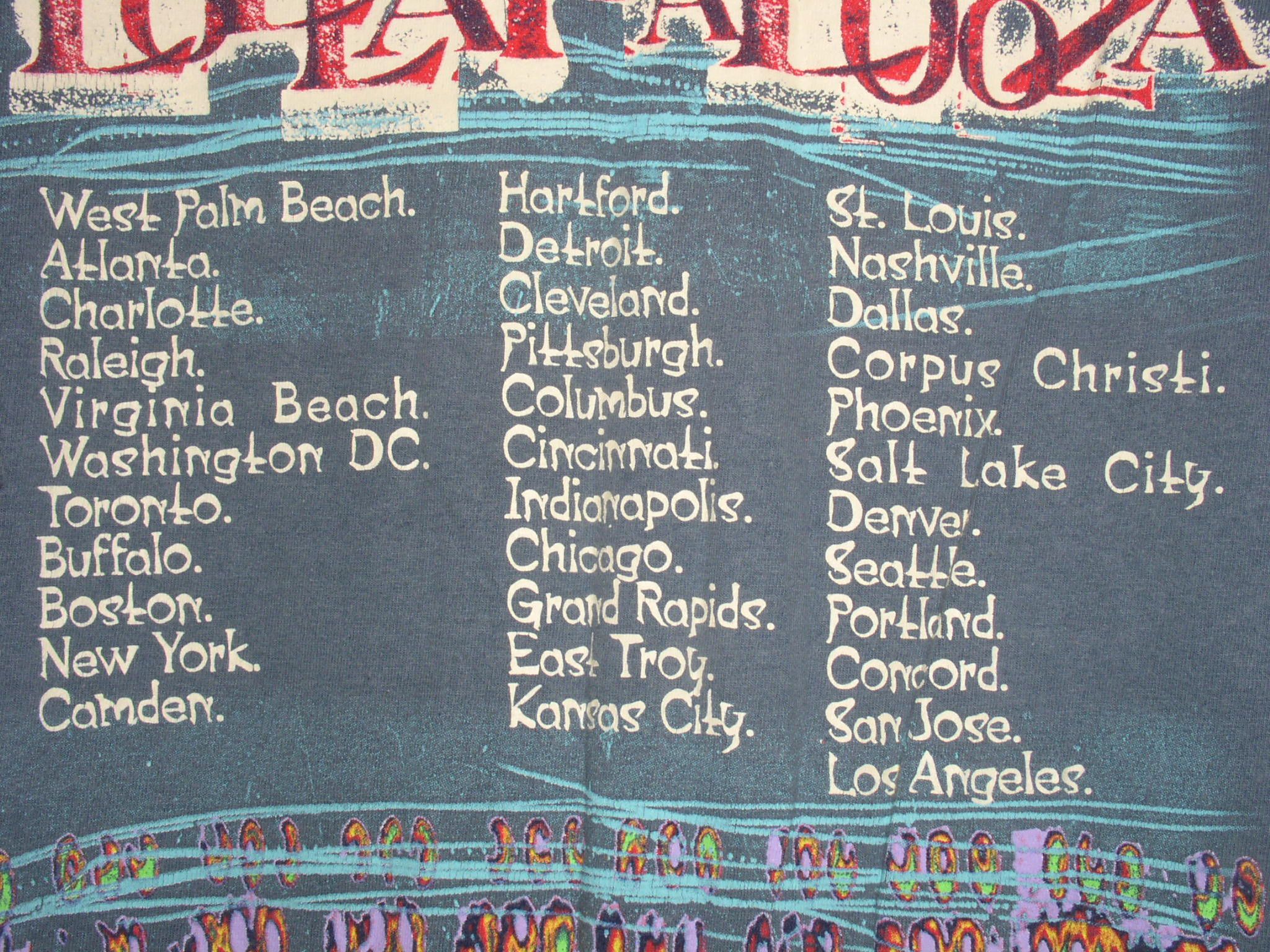 Band Tees LOLLAPALOOZA CONCERT TOUR T SHIRT VINTAGE 1997 Size US L / EU 52-54 / 3 - 6 Thumbnail