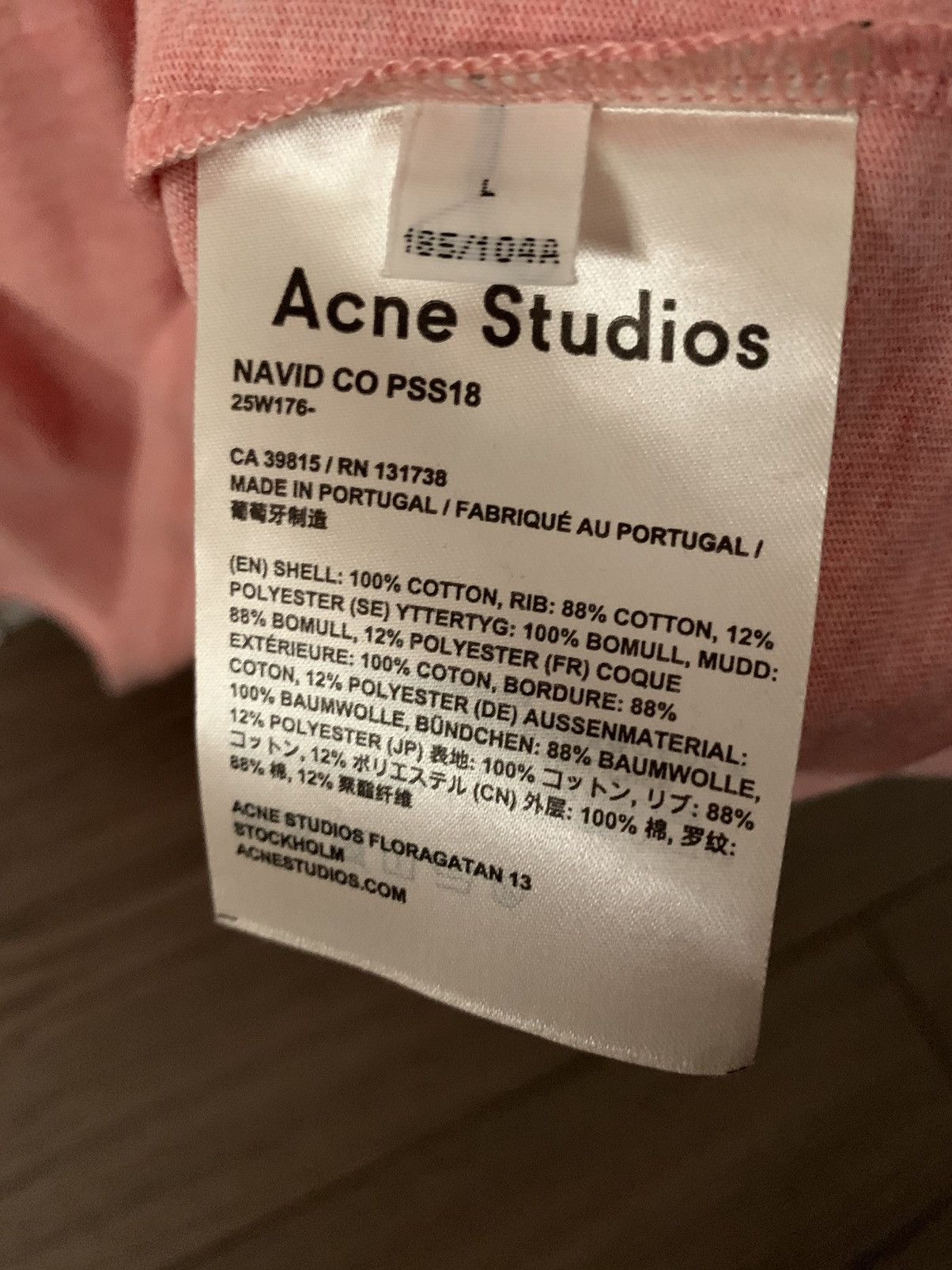 Acne Studios Pink Navid Shirt Size US L / EU 52-54 / 3 - 4 Thumbnail