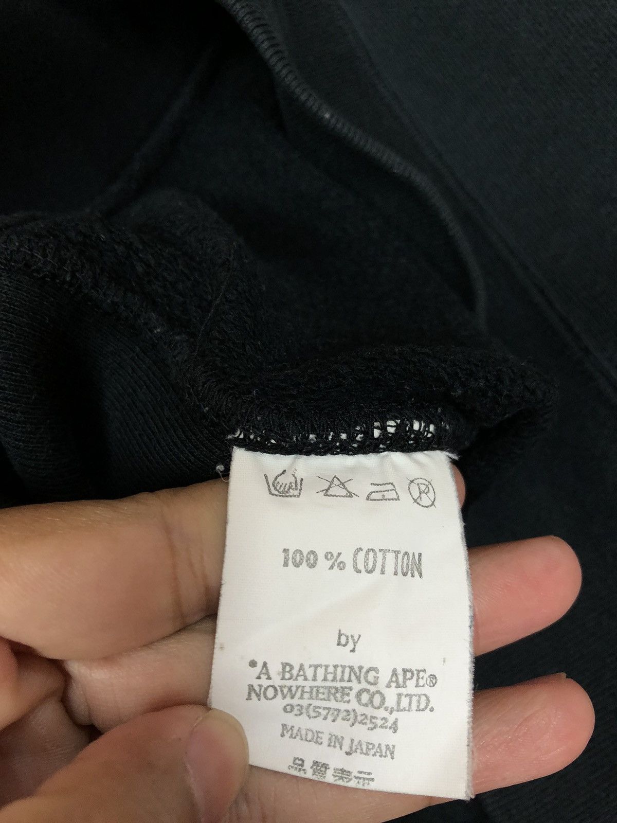 Bape × Vintage Bathing Ape Spellout Black Jumper Size US XS / EU 42 / 0 - 8 Thumbnail