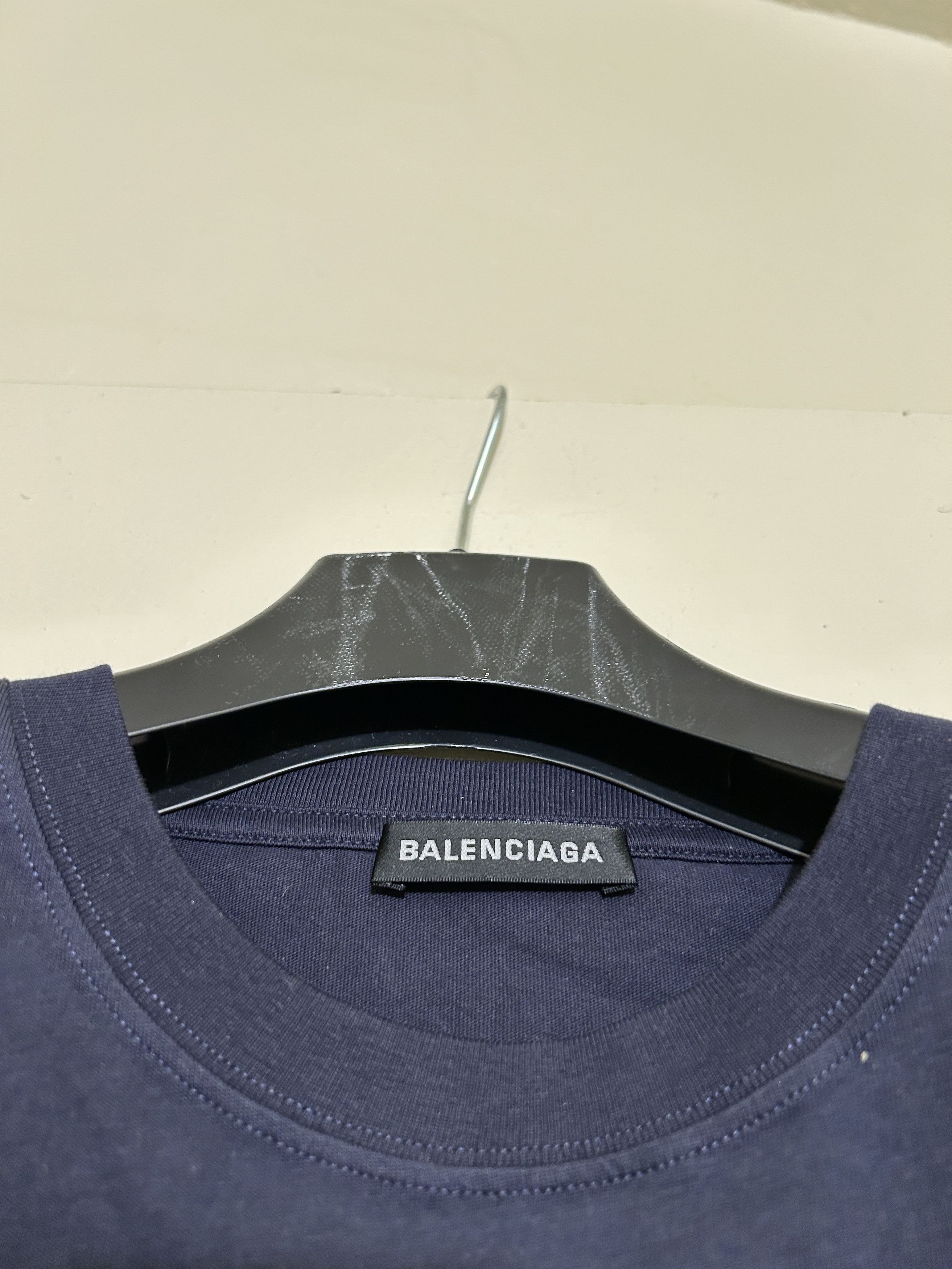 Balenciaga Balenciaga Navy Political Logo T-Shirt campaign bernie Size US XL / EU 56 / 4 - 3 Thumbnail
