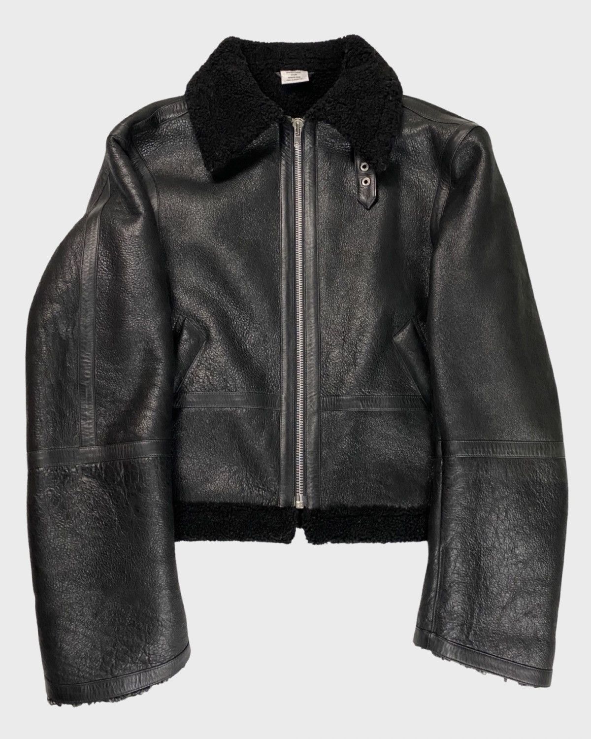 Vetements *RARE AF* SZ XS AW15 oversized shearling leather jacket 