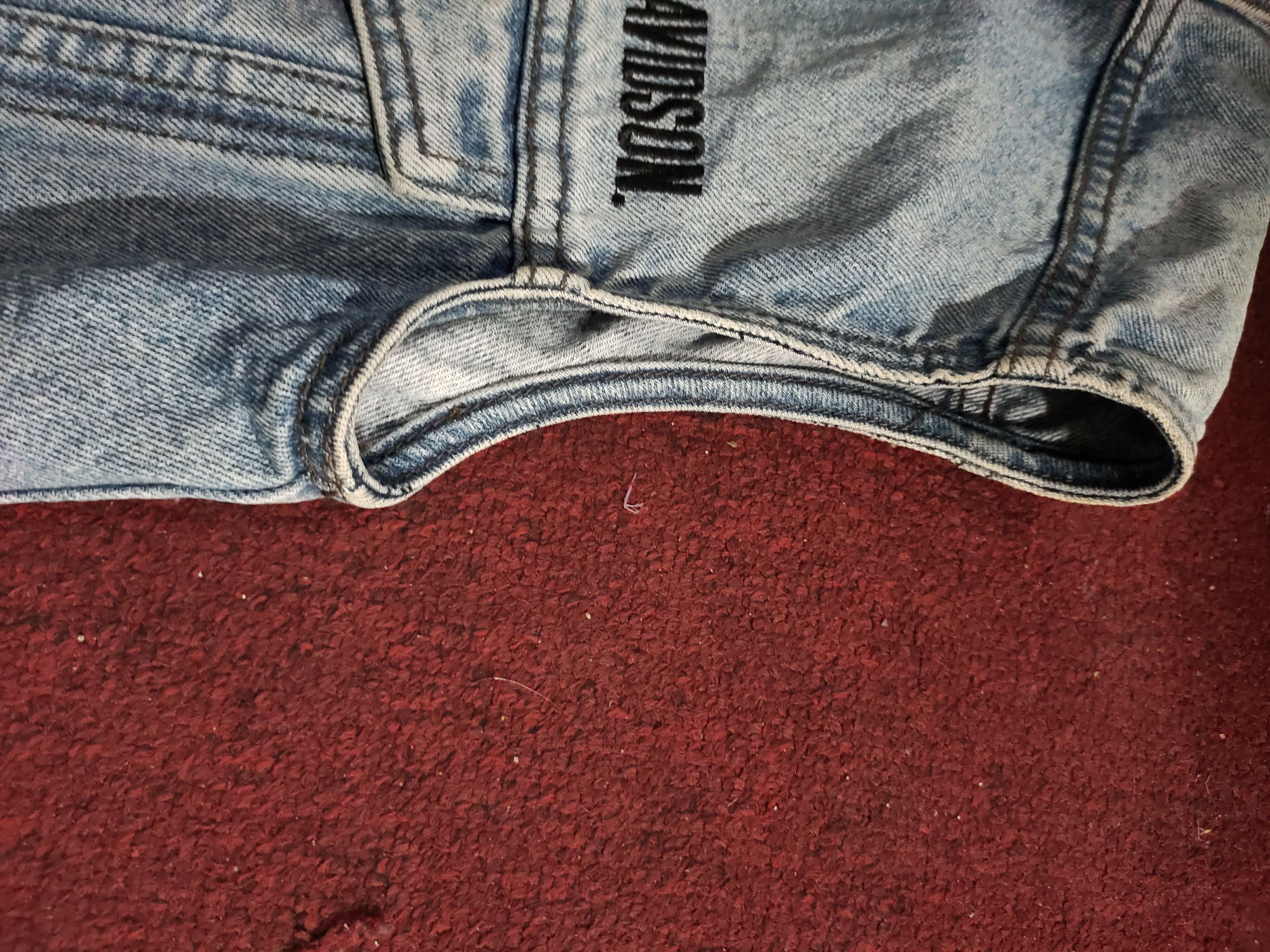 Harley Davidson × Vintage Trucker Jacket denim Harley Davidson vintage less sleeve Size US S / EU 44-46 / 1 - 11 Thumbnail