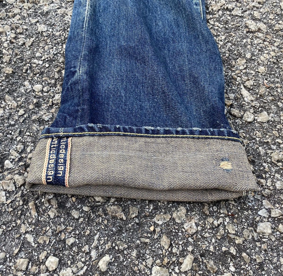 Vintage 🇯🇵 SEMANTIC DESIGN SELVEDGE REDLINE DISTRESSED DENIM JEANS Size US 31 - 3 Thumbnail