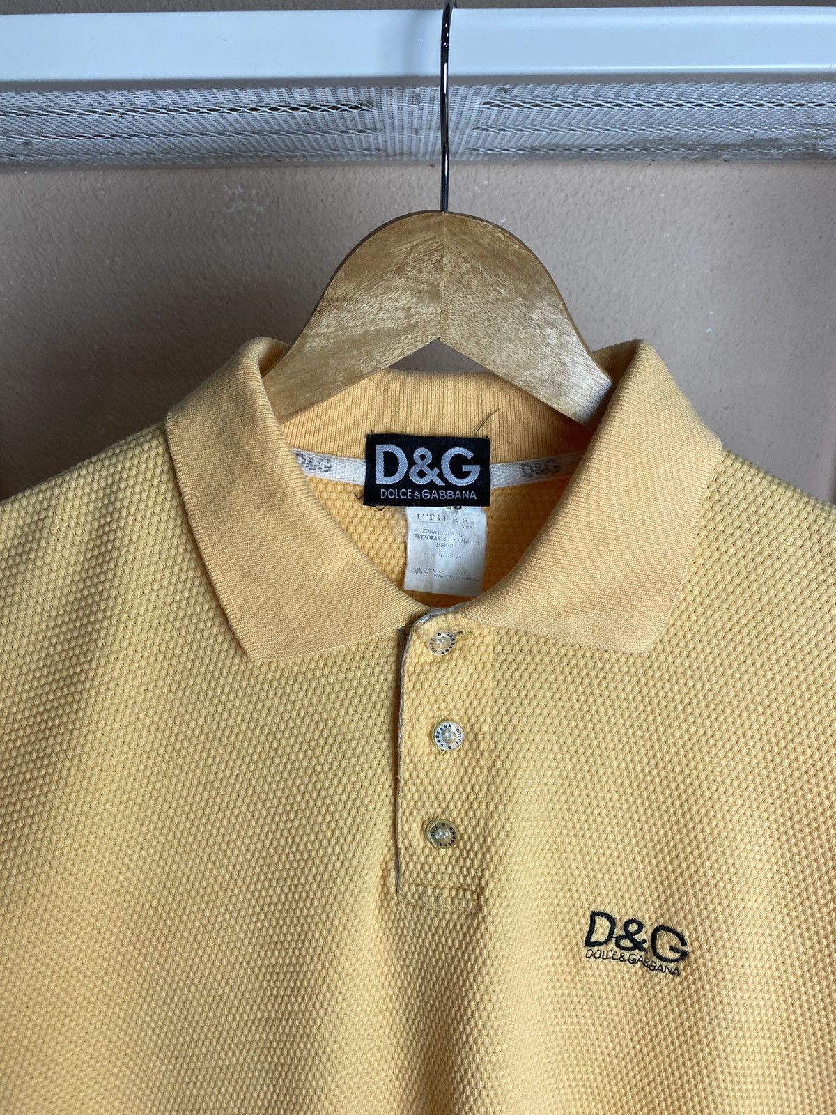 Dolce & Gabbana Dolce & Gabbana Yellow Polos Shirt Size US M / EU 48-50 / 2 - 3 Thumbnail