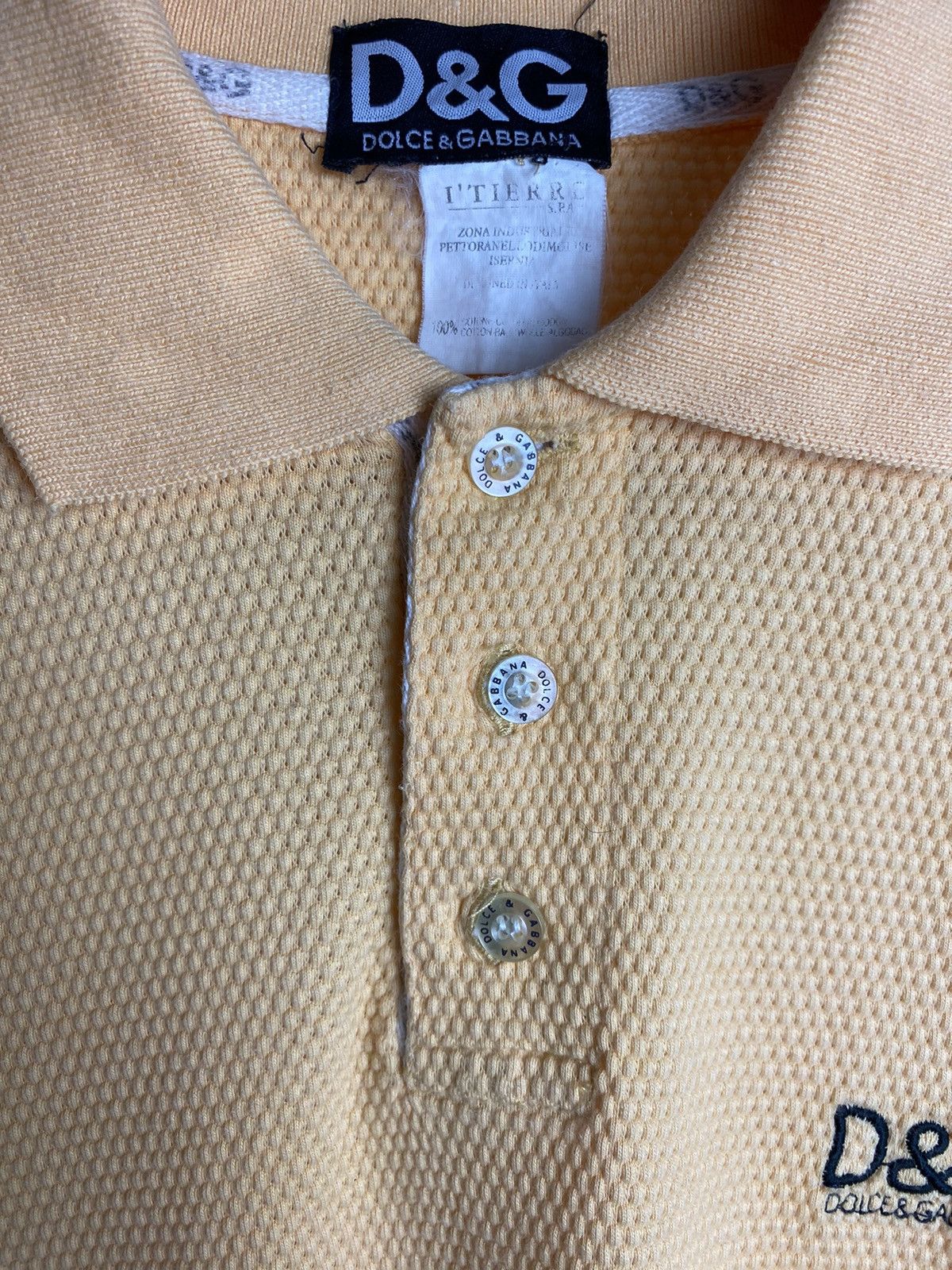 Dolce & Gabbana Dolce & Gabbana Yellow Polos Shirt Size US M / EU 48-50 / 2 - 4 Thumbnail