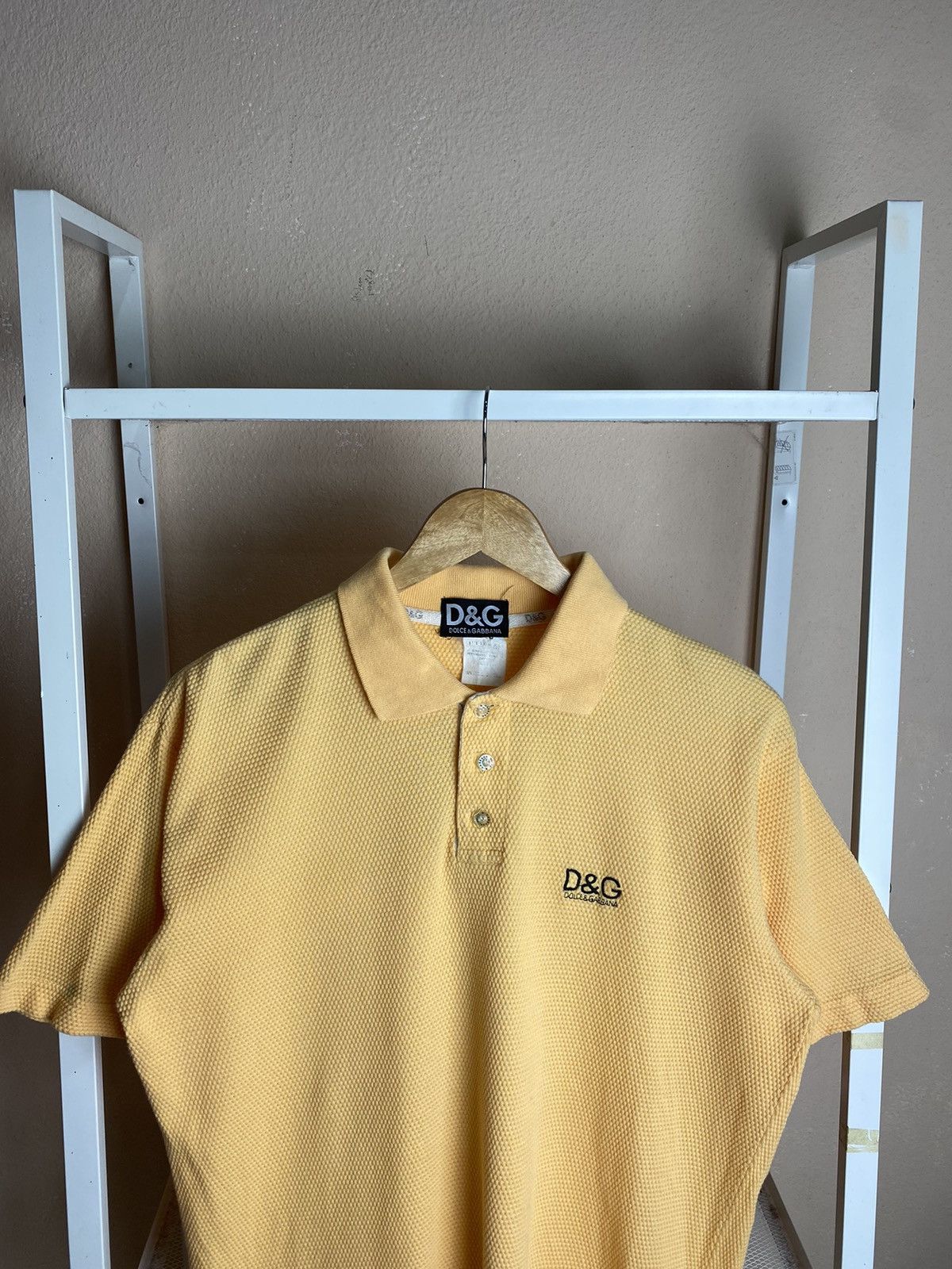 Dolce & Gabbana Dolce & Gabbana Yellow Polos Shirt Size US M / EU 48-50 / 2 - 2 Thumbnail