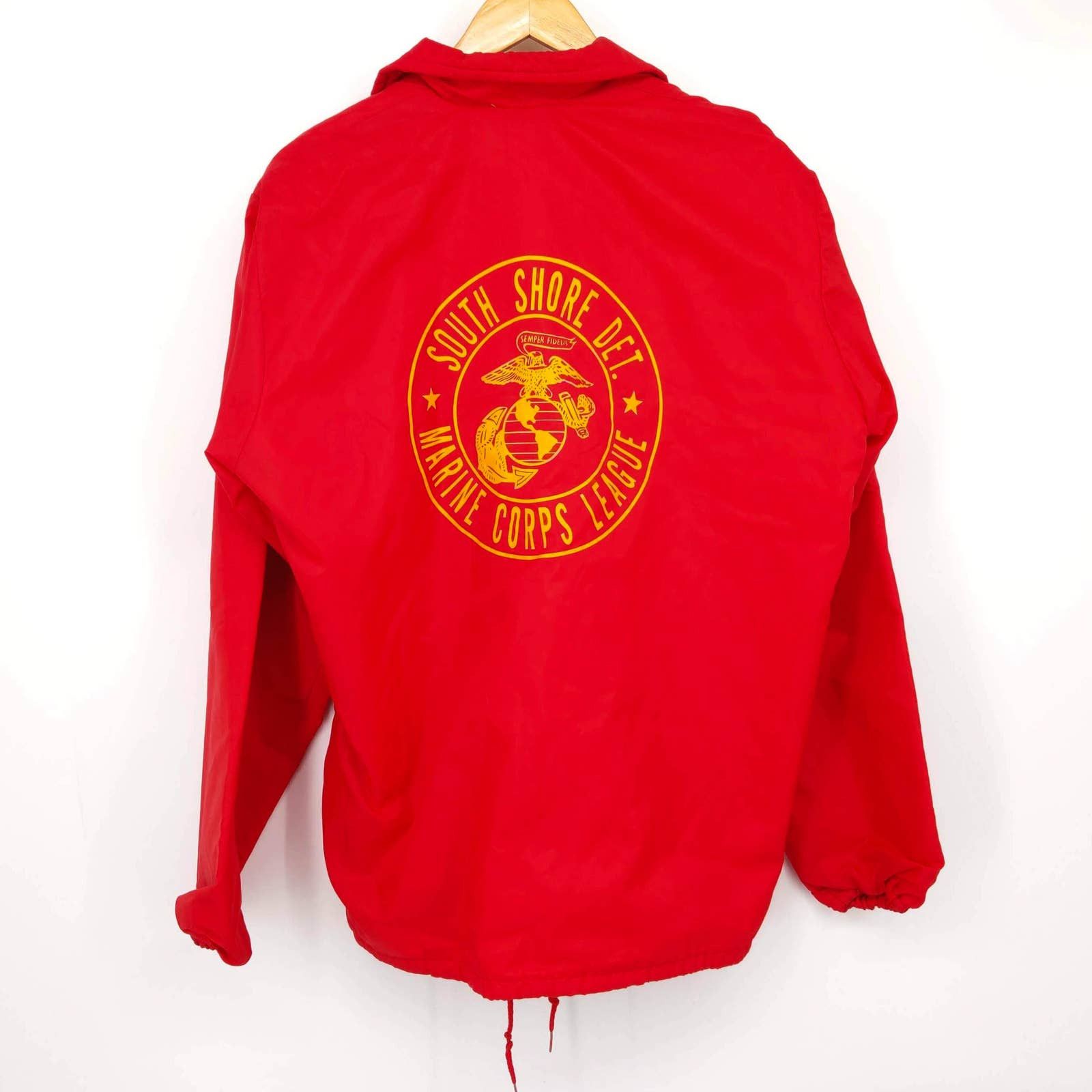 Vintage Vintage South Shore DET Marine Corps League Wind Rain Jacket