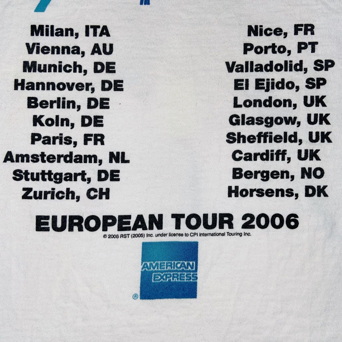 Band Tees 2006 ROLLING STONES ASYMMETRIC LOGO BIGGER BANG TEE - № 340 Size US L / EU 52-54 / 3 - 7 Thumbnail
