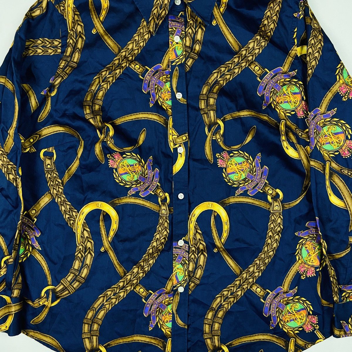 Ralph Lauren GREEN LABEL PRINTED CHAINS SHIRT - 1372 Size US M / EU 48-50 / 2 - 5 Thumbnail