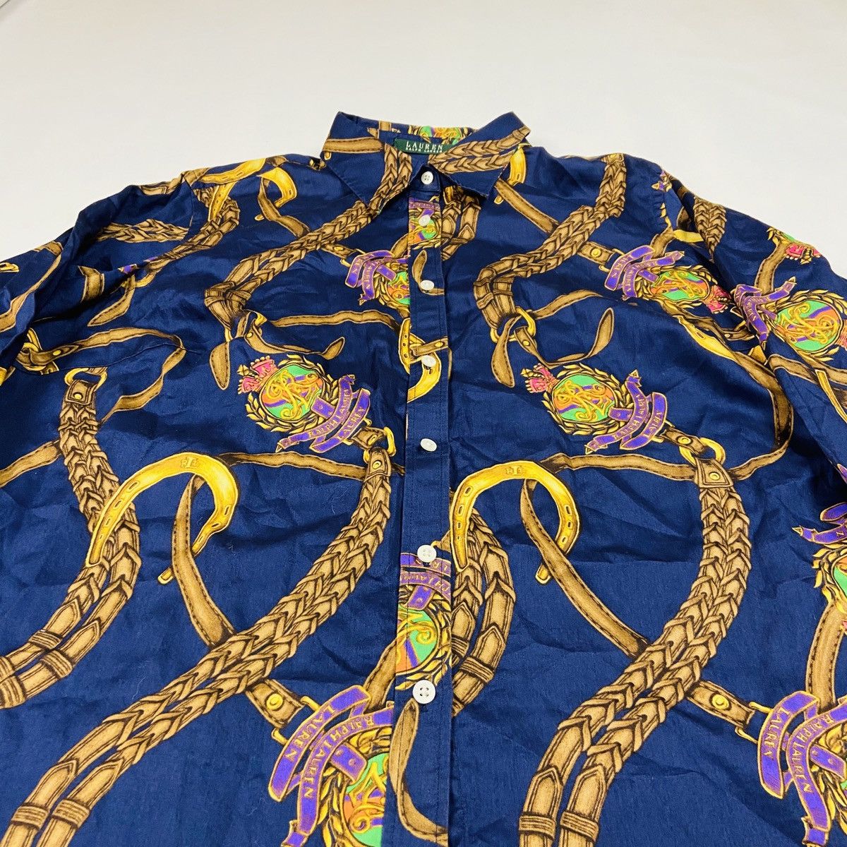 Ralph Lauren GREEN LABEL PRINTED CHAINS SHIRT - 1372 Size US M / EU 48-50 / 2 - 4 Thumbnail