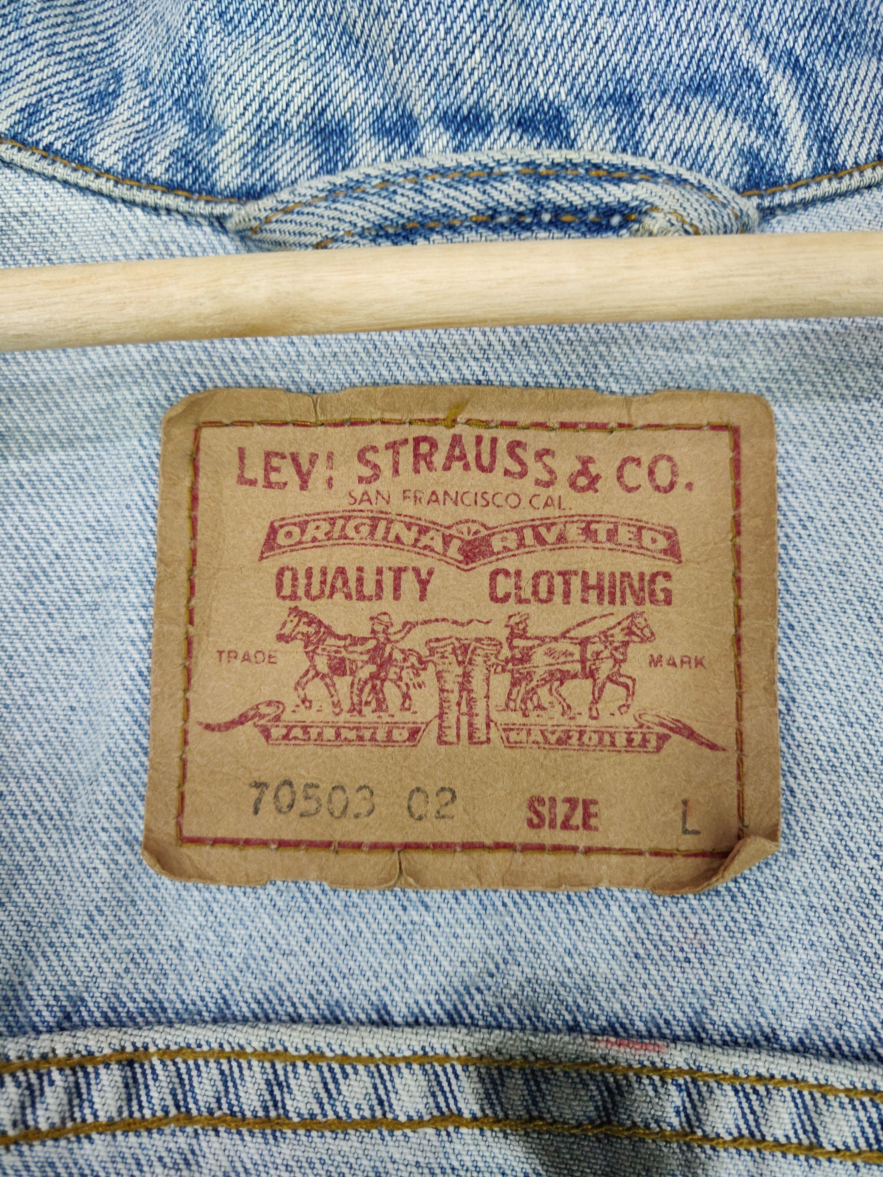 Levi's Vintage Clothing Vintage 90s Levis Custom Paint Splatter Art Denim Jacket Size US L / EU 52-54 / 3 - 16 Thumbnail