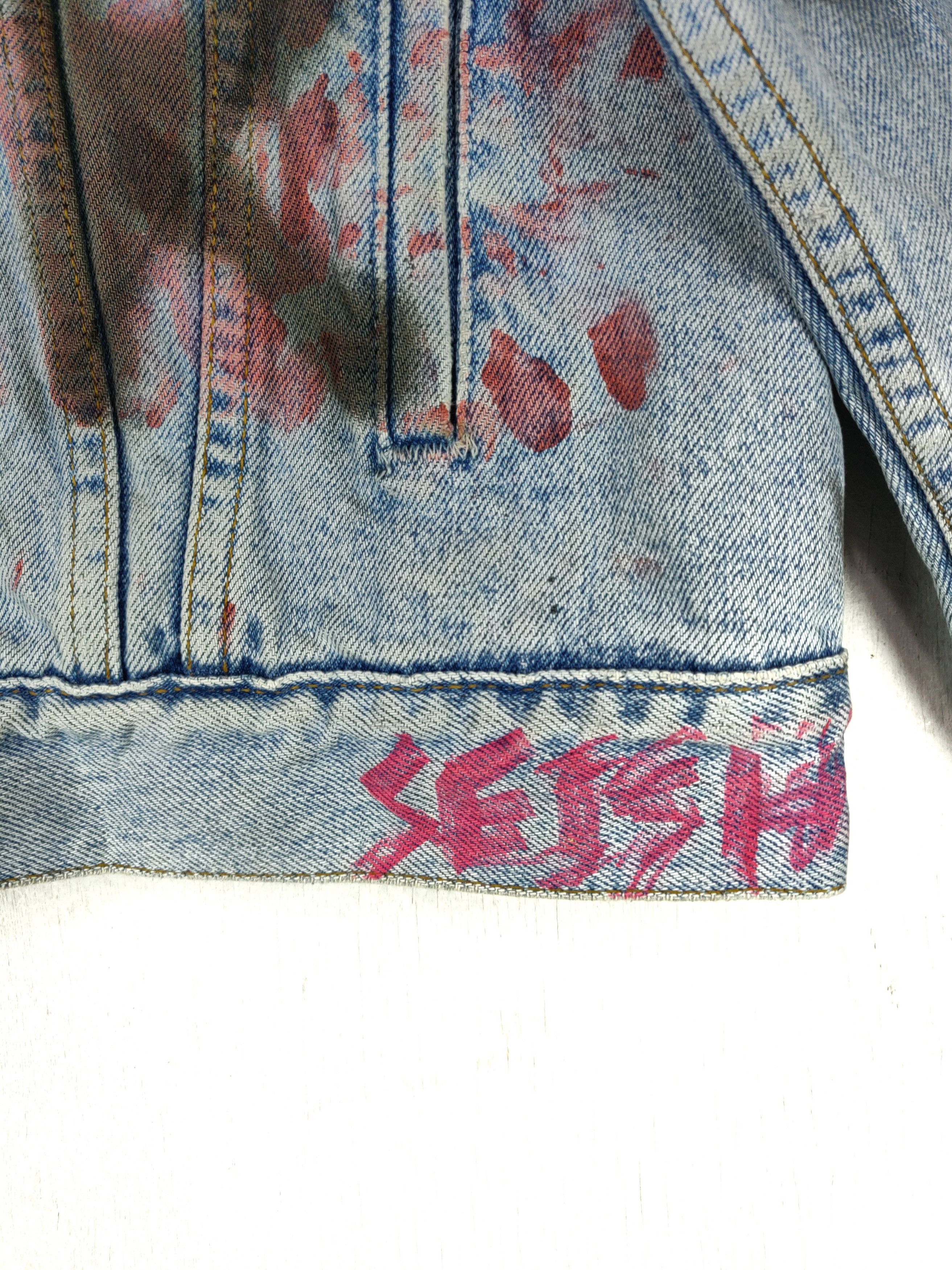 Levi's Vintage Clothing Vintage 90s Levis Custom Paint Splatter Art Denim Jacket Size US L / EU 52-54 / 3 - 6 Thumbnail
