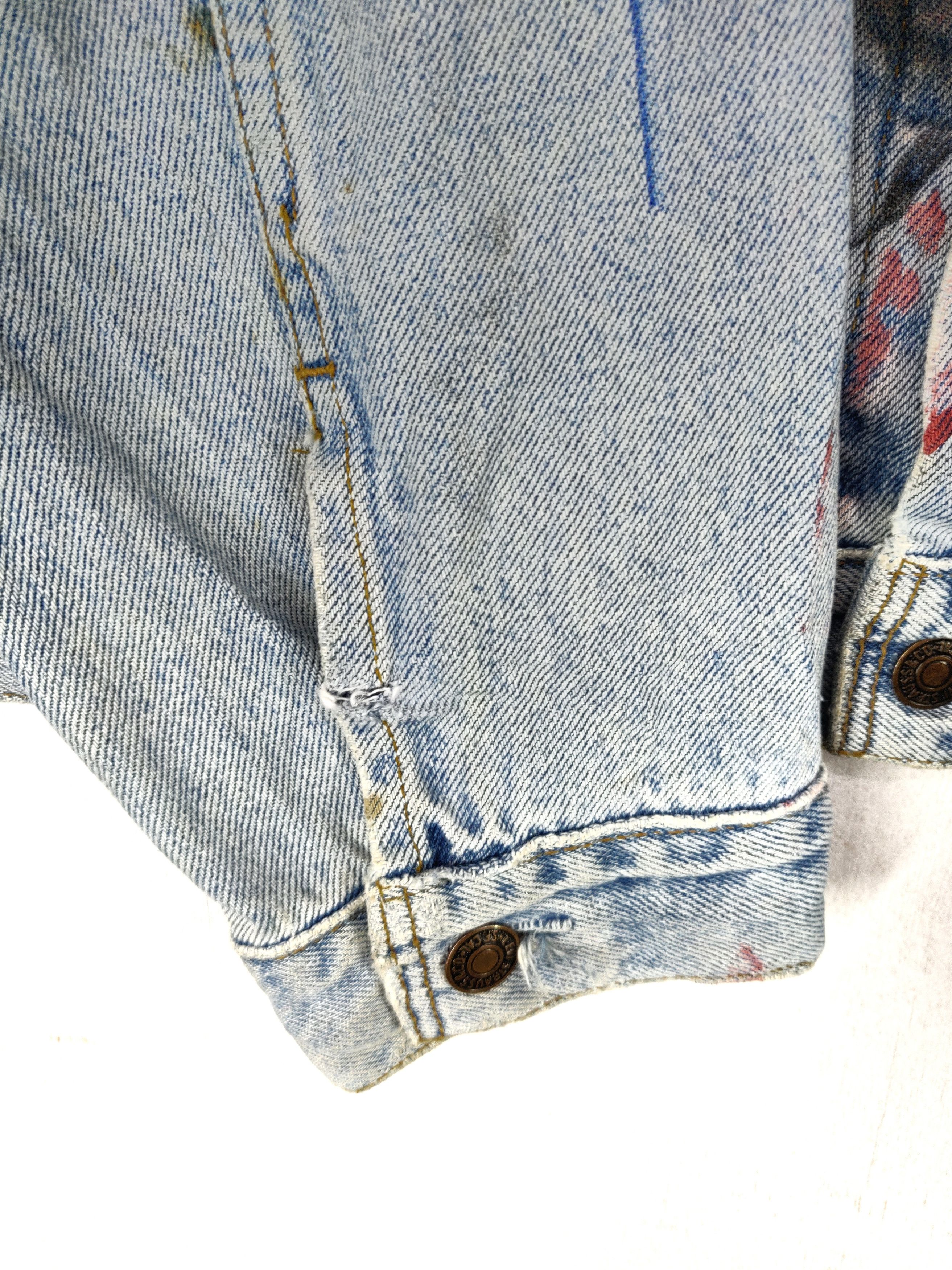 Levi's Vintage Clothing Vintage 90s Levis Custom Paint Splatter Art Denim Jacket Size US L / EU 52-54 / 3 - 7 Thumbnail