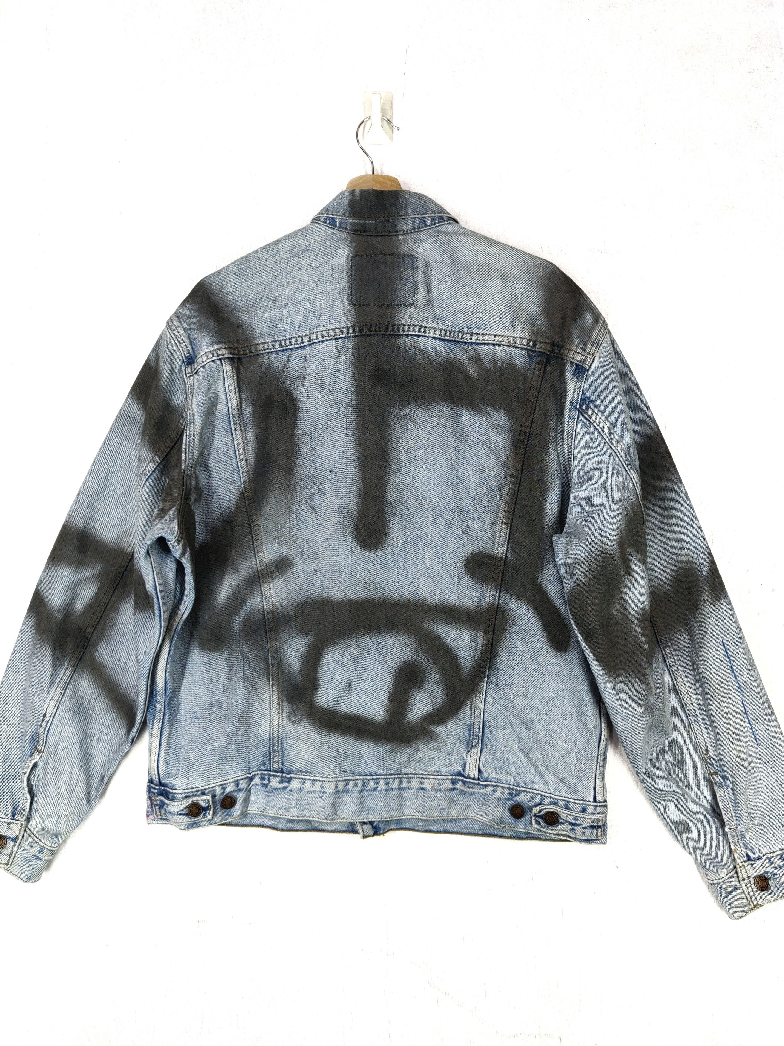 Levi's Vintage Clothing Vintage 90s Levis Custom Paint Splatter Art Denim Jacket Size US L / EU 52-54 / 3 - 12 Thumbnail