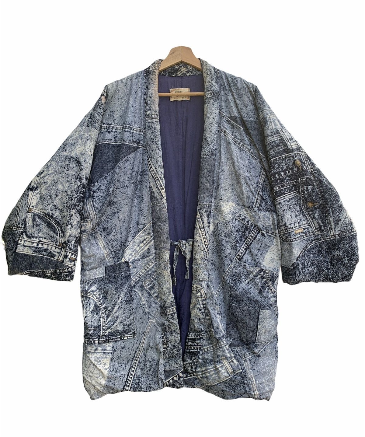 Indigo × Japanese Brand Vintage Japanese Traditional Indigo Style Kimono Jacket Size US L / EU 52-54 / 3 - 1 Thumbnail