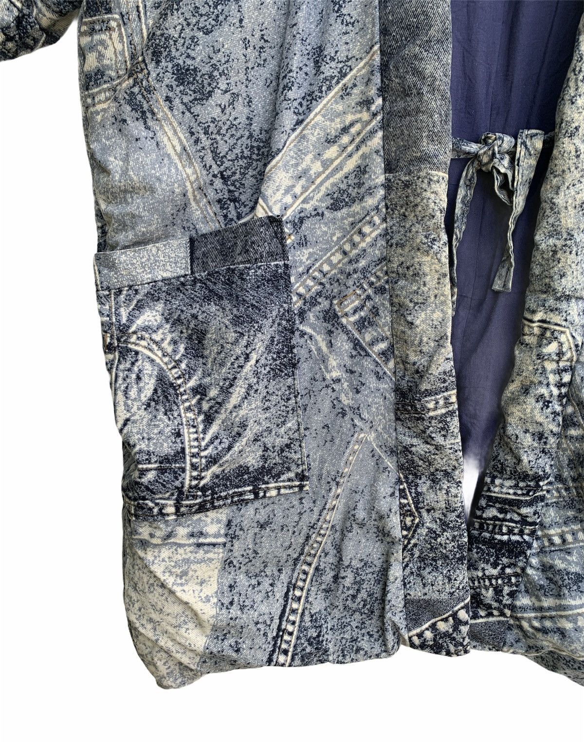 Indigo × Japanese Brand Vintage Japanese Traditional Indigo Style Kimono Jacket Size US L / EU 52-54 / 3 - 4 Thumbnail