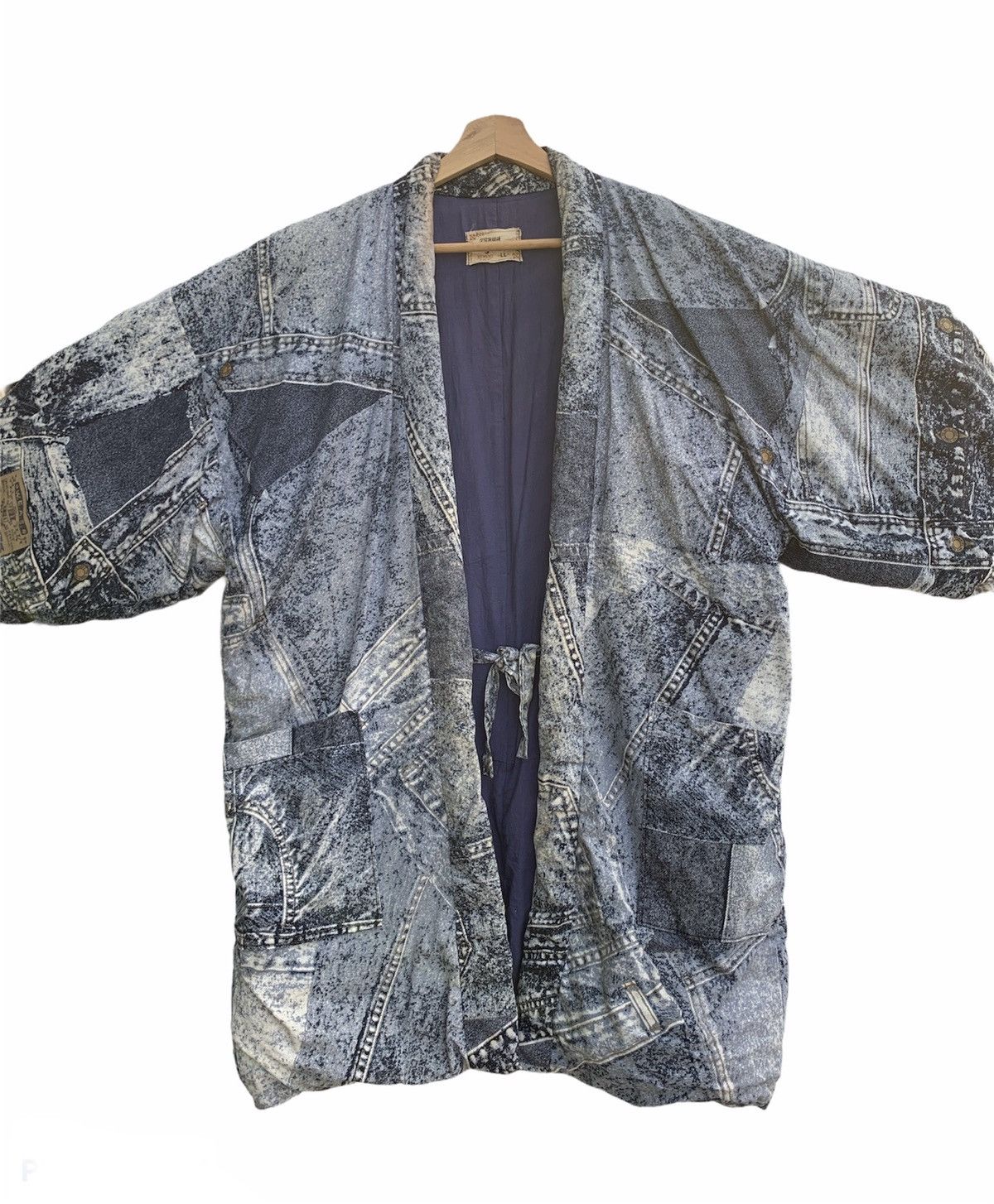 Indigo × Japanese Brand Vintage Japanese Traditional Indigo Style Kimono Jacket Size US L / EU 52-54 / 3 - 2 Thumbnail