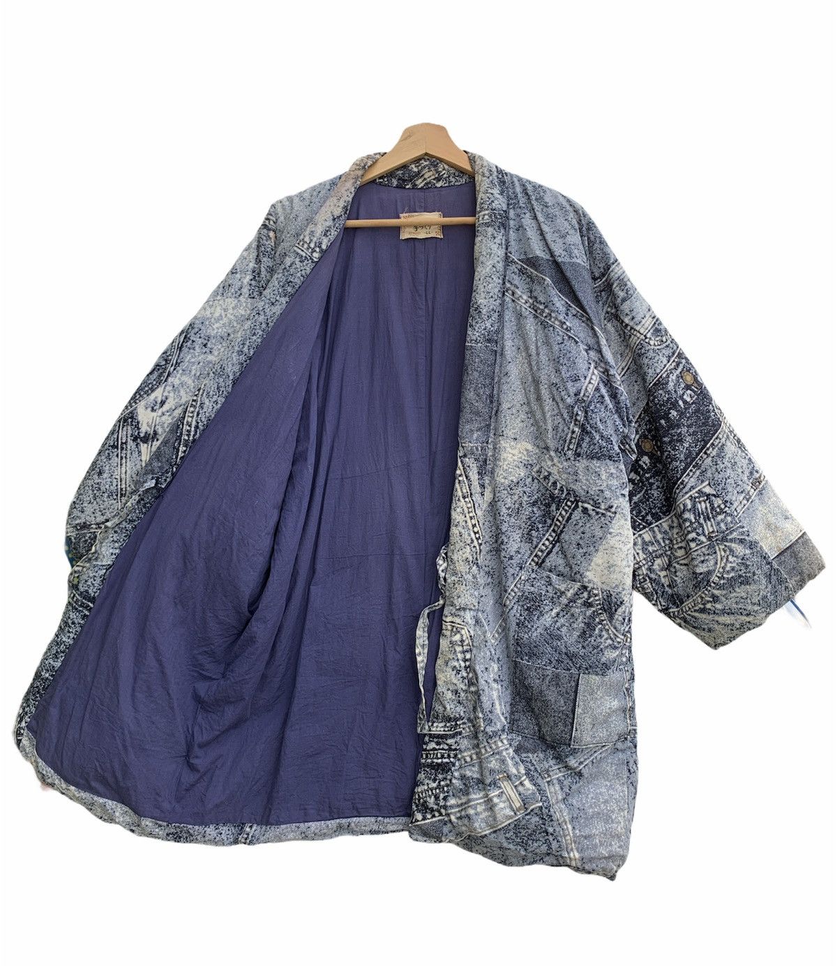 Indigo × Japanese Brand Vintage Japanese Traditional Indigo Style Kimono Jacket Size US L / EU 52-54 / 3 - 10 Thumbnail