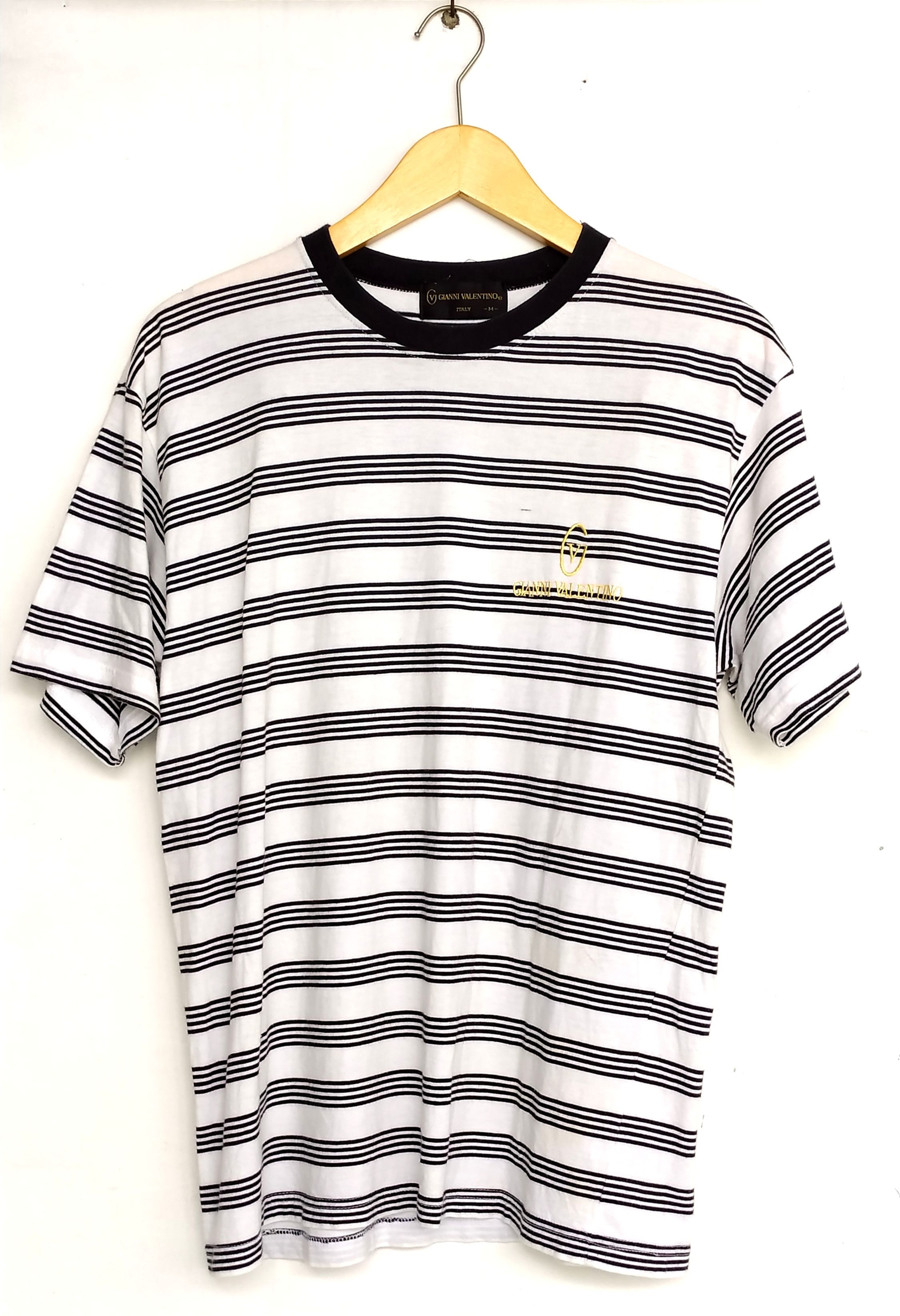 Gianni Valentino Vtg GIANNI VALENTINO striped t shirt size M Size US M / EU 48-50 / 2 - 1 Thumbnail
