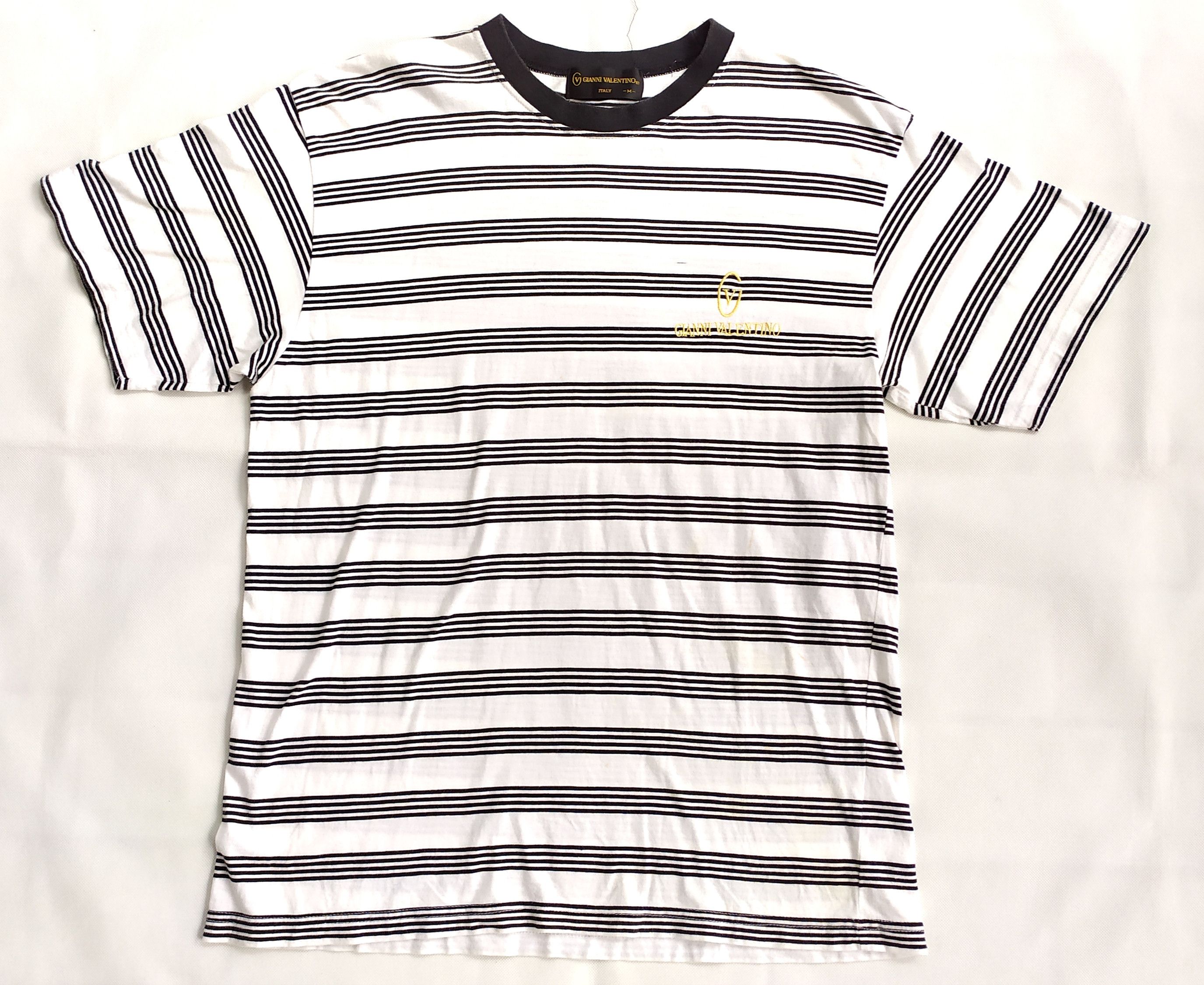 Gianni Valentino Vtg GIANNI VALENTINO striped t shirt size M Size US M / EU 48-50 / 2 - 3 Thumbnail
