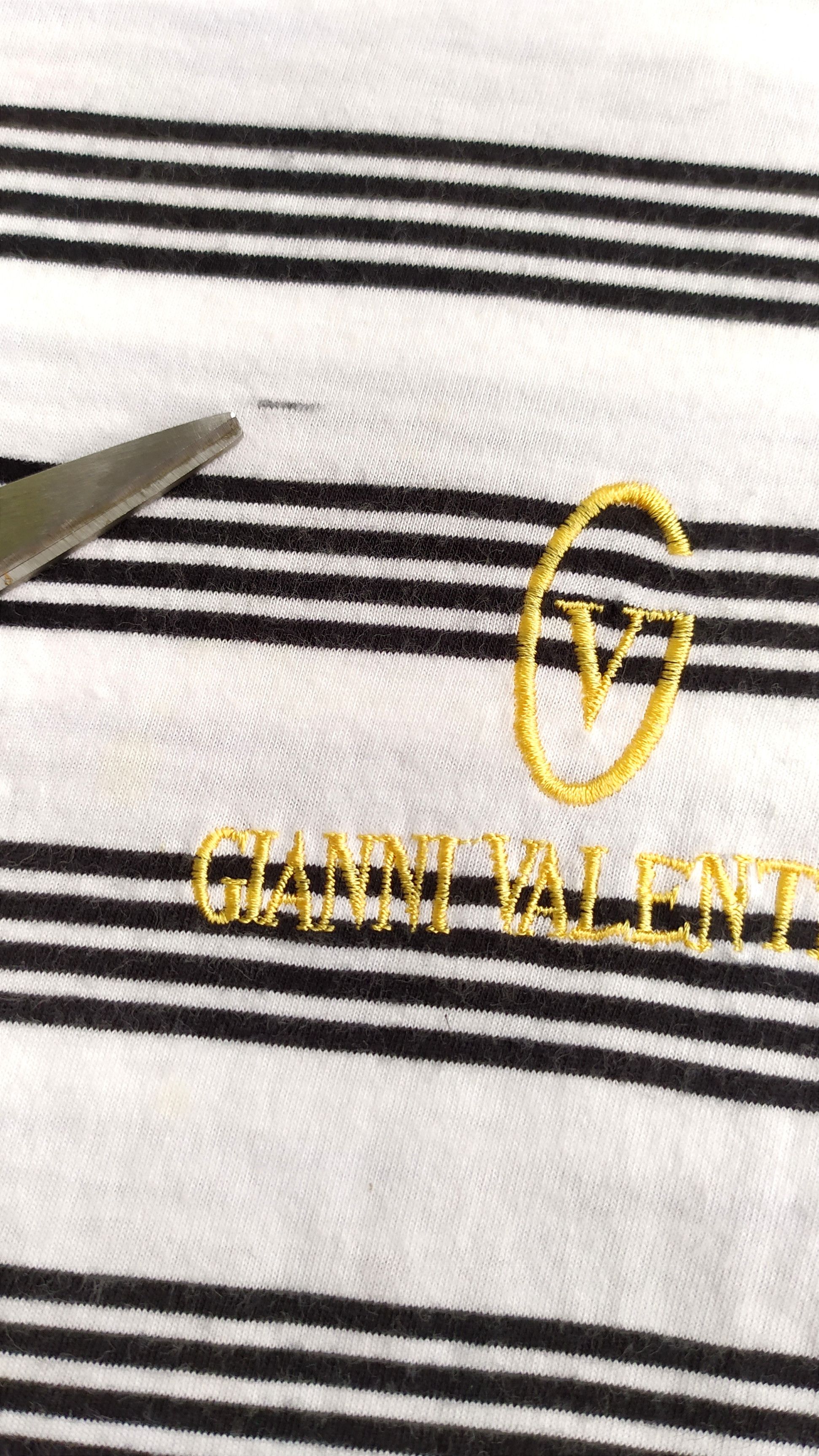Gianni Valentino Vtg GIANNI VALENTINO striped t shirt size M Size US M / EU 48-50 / 2 - 9 Thumbnail