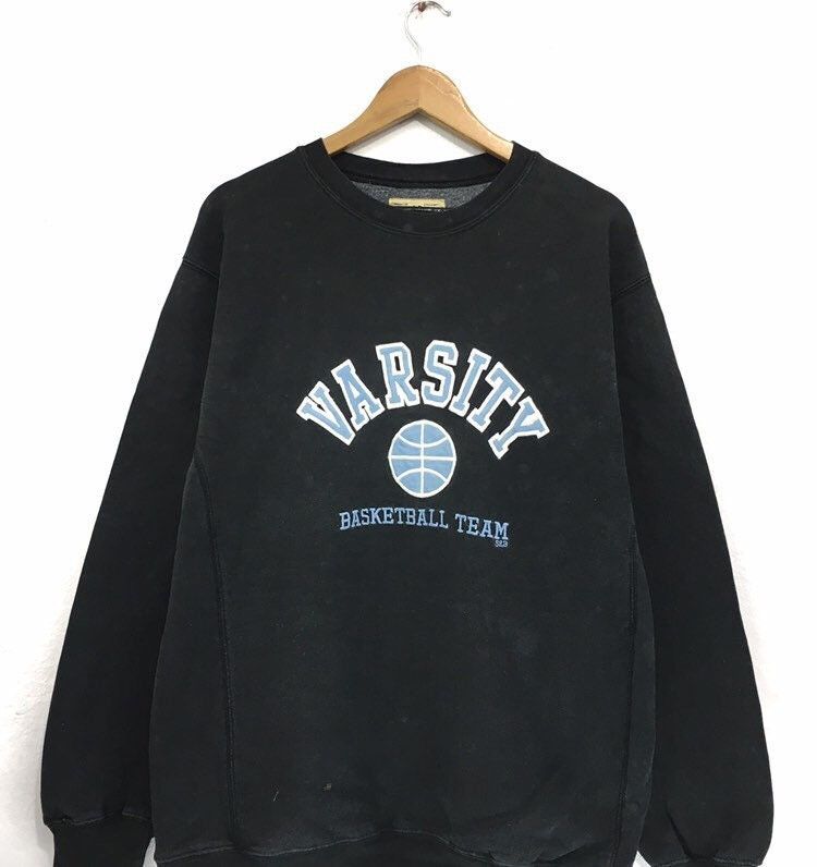 Varsity Basketball Team Crewneck Sweatshirt Embroidery