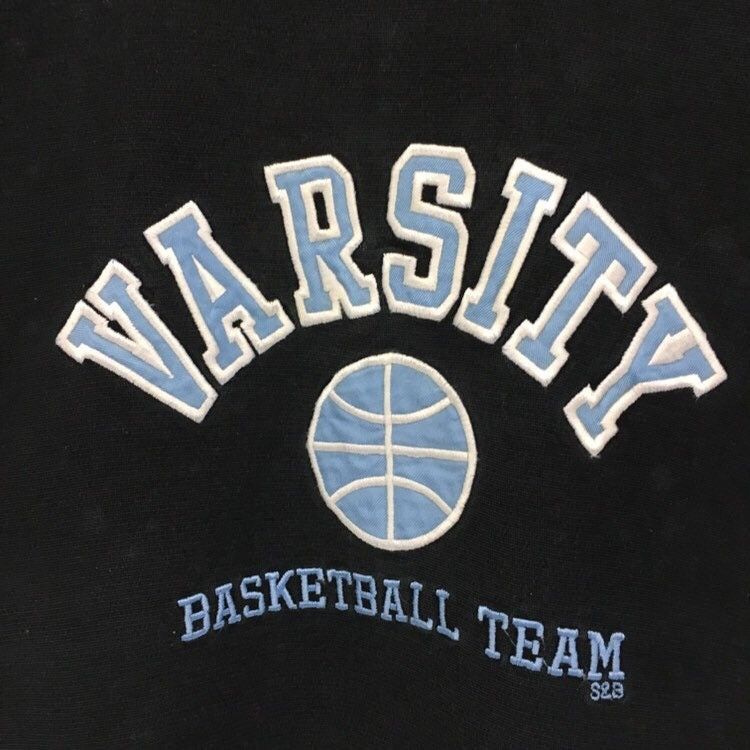 Varsity Basketball Team Crewneck Sweatshirt Embroidery