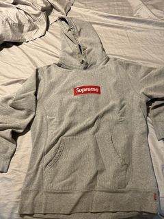 Supremearchive Supreme Grey / Grey Box Logo Hoodie (2003) (WORN)