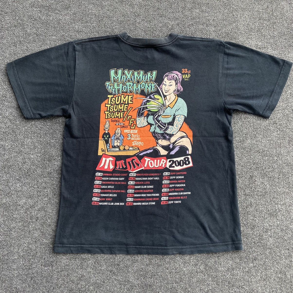 Japanese Brand × Vintage Maximum The Hormone Japanese Heavy Metal Band Tshirt C19N120 Size US M / EU 48-50 / 2 - 3 Thumbnail