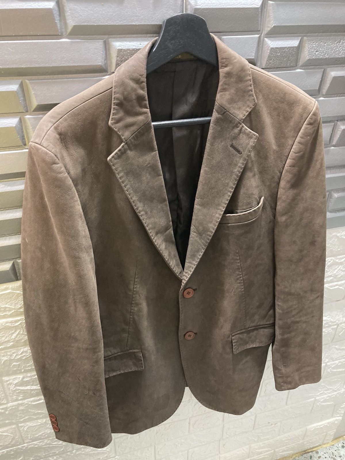 Yohji Yamamoto AAR Yohji Yamamoto Leather blazer Jacket Size US M / EU 48-50 / 2 - 3 Thumbnail