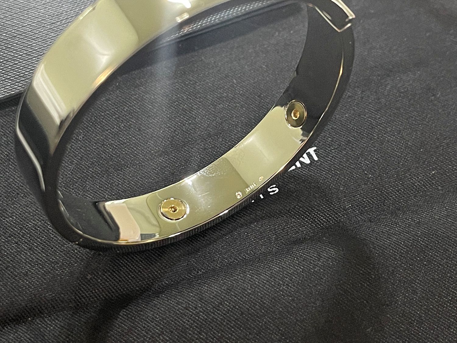 Saint Laurent Paris Saint Laurent Paris Bapteme Id Bracelet In Silver Vermeil Size ONE SIZE - 5 Thumbnail