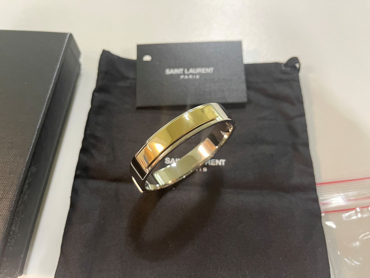 Saint Laurent Paris Saint Laurent Paris Bapteme Id Bracelet In Silver Vermeil Size ONE SIZE - 2 Thumbnail